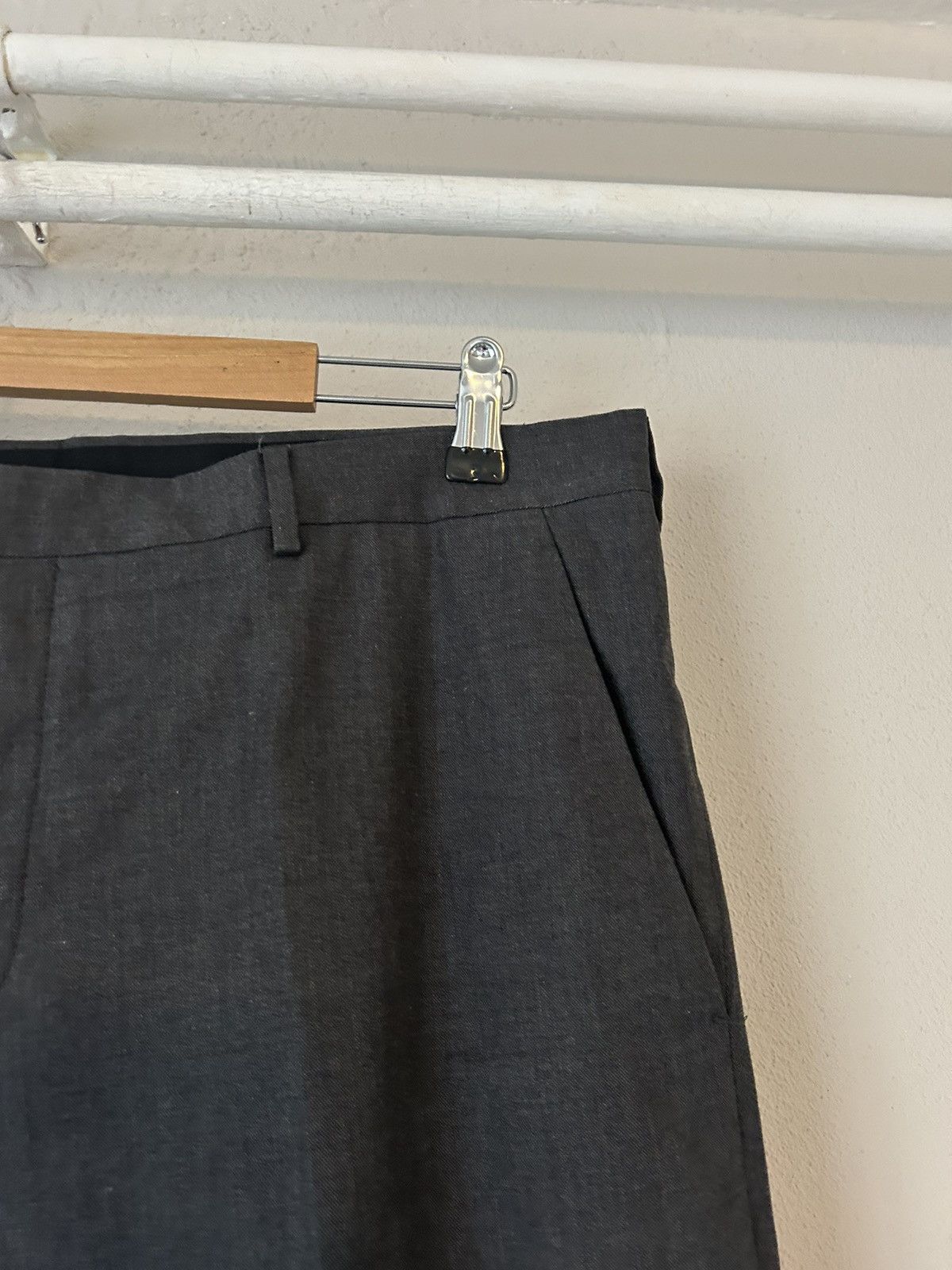 Prada Grey Cotton Pants Size US 38 / EU 54 - 4 Thumbnail