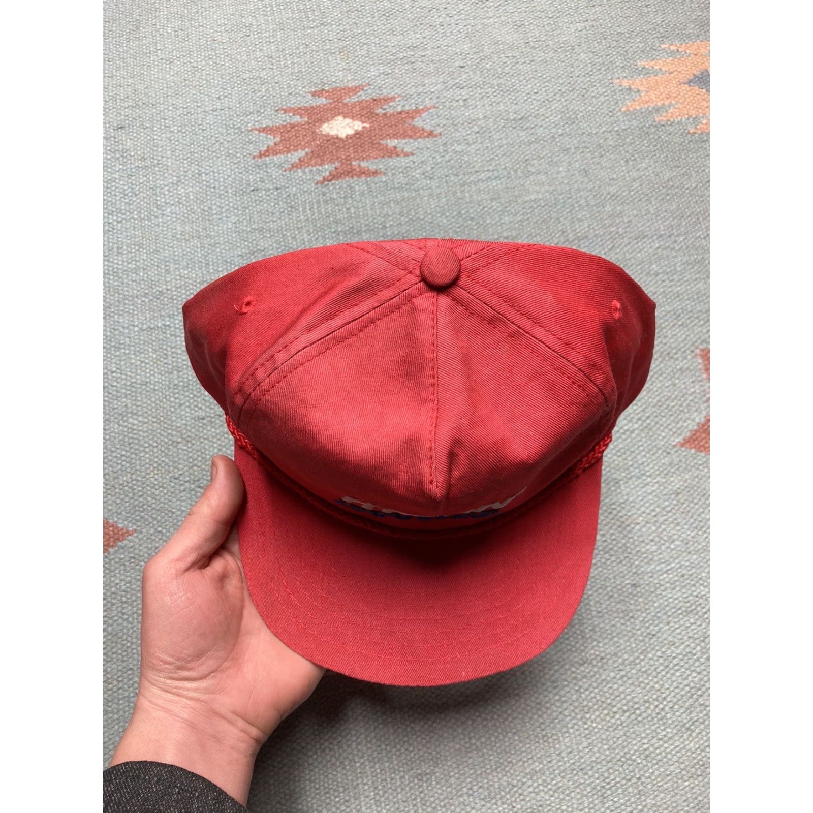 Vintage VINTAGE SnapBack Hat Cap 90s Red Men Adjustable Snapback Hytrin terazosin HCI capsules Drug Unclear Size ONE SIZE - 4 Thumbnail