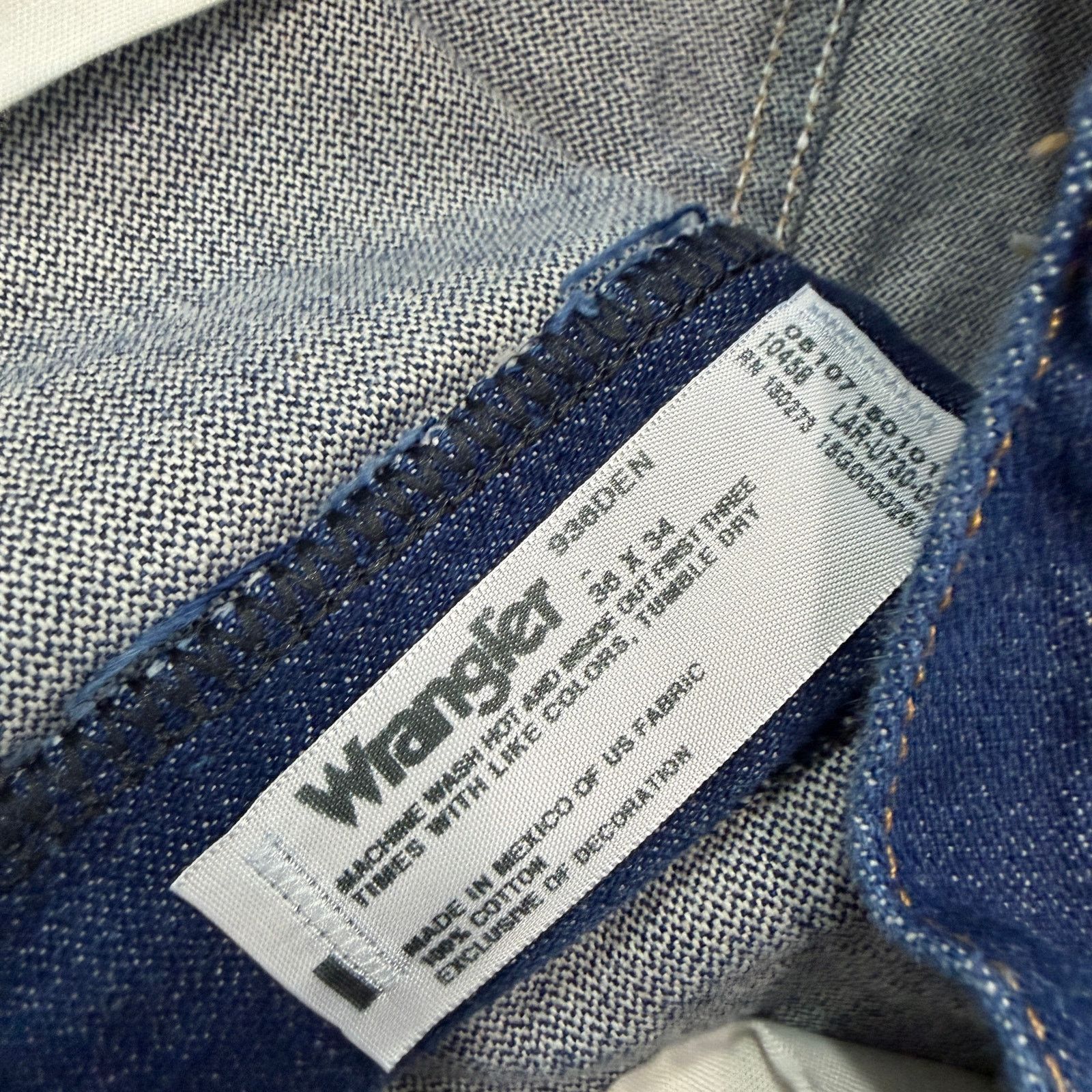 Wrangler Vintage Wrangler Cowboy Cut Slim Fit Jeans Men's 36x34 Blue Size US 36 / EU 52 - 4 Thumbnail