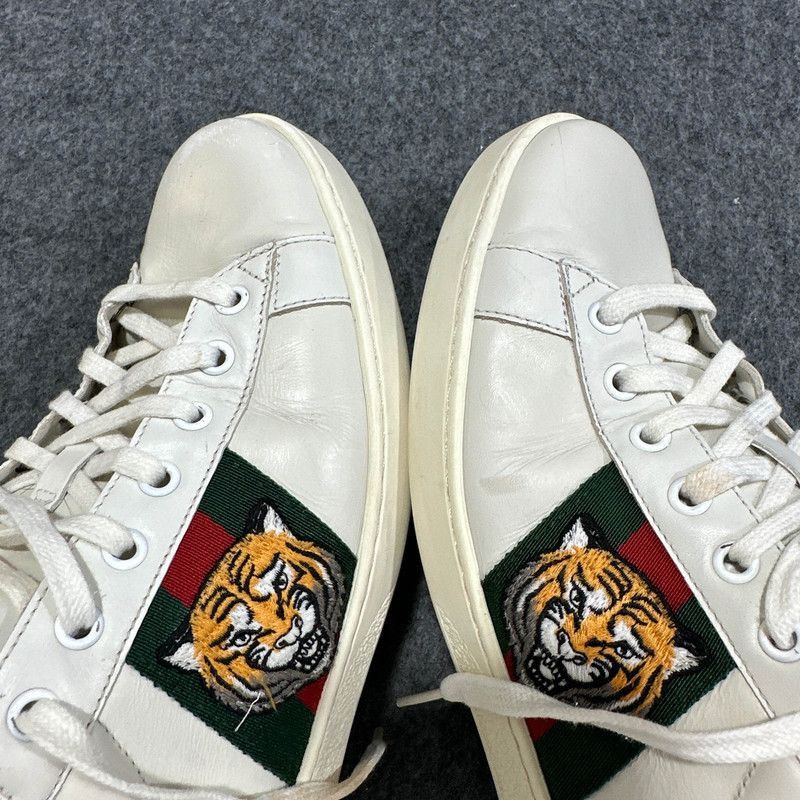 Gucci Gucci Ace Tiger Embroidery Low-Top Sneakers Size US 9.5 / EU 42-43 - 8 Thumbnail