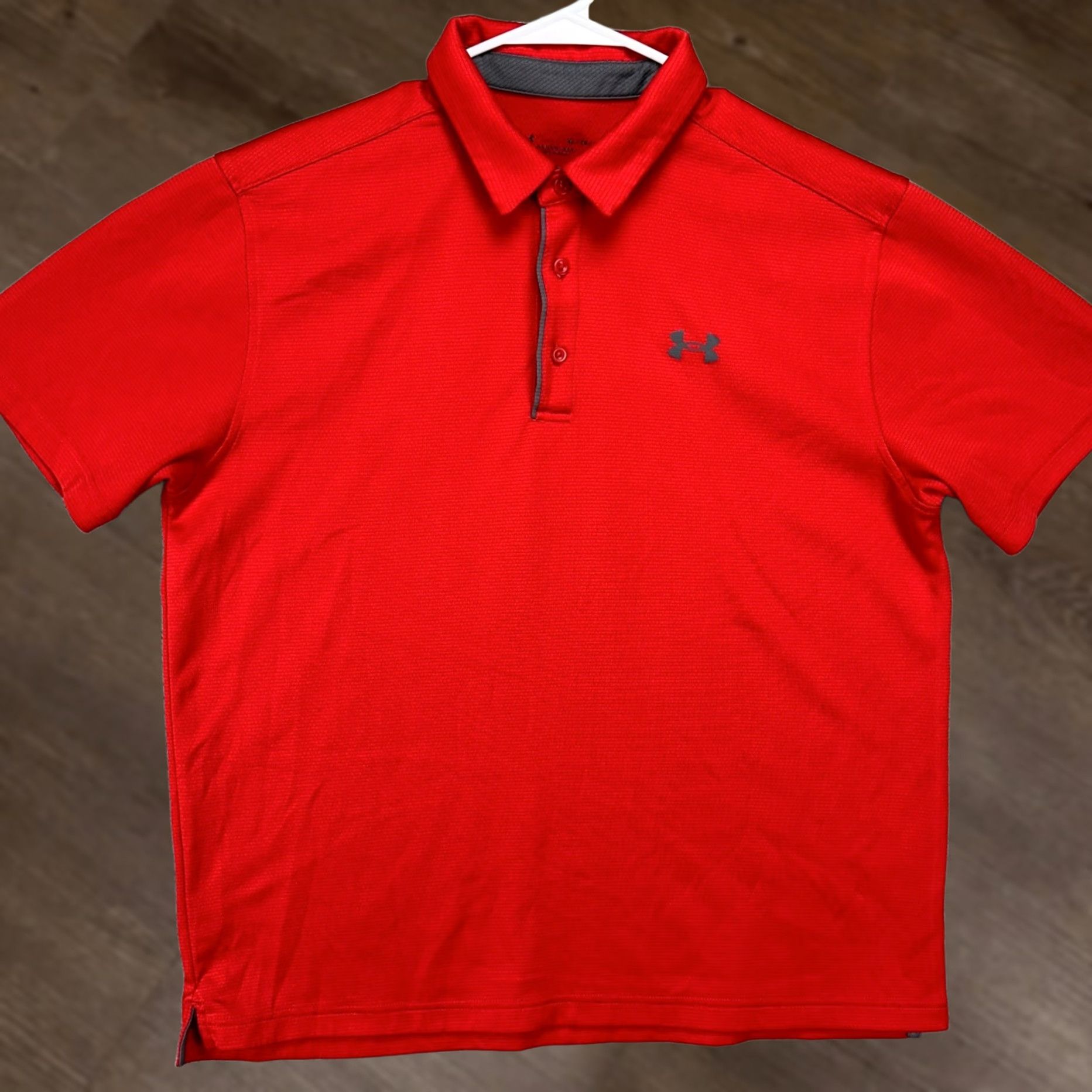 Under Armour Under Armour Mens Golf Polo Shirt XL Red Loose Short Sleeve Athletic Shirt Size US XL / EU 56 / 4 - 1 Thumbnail