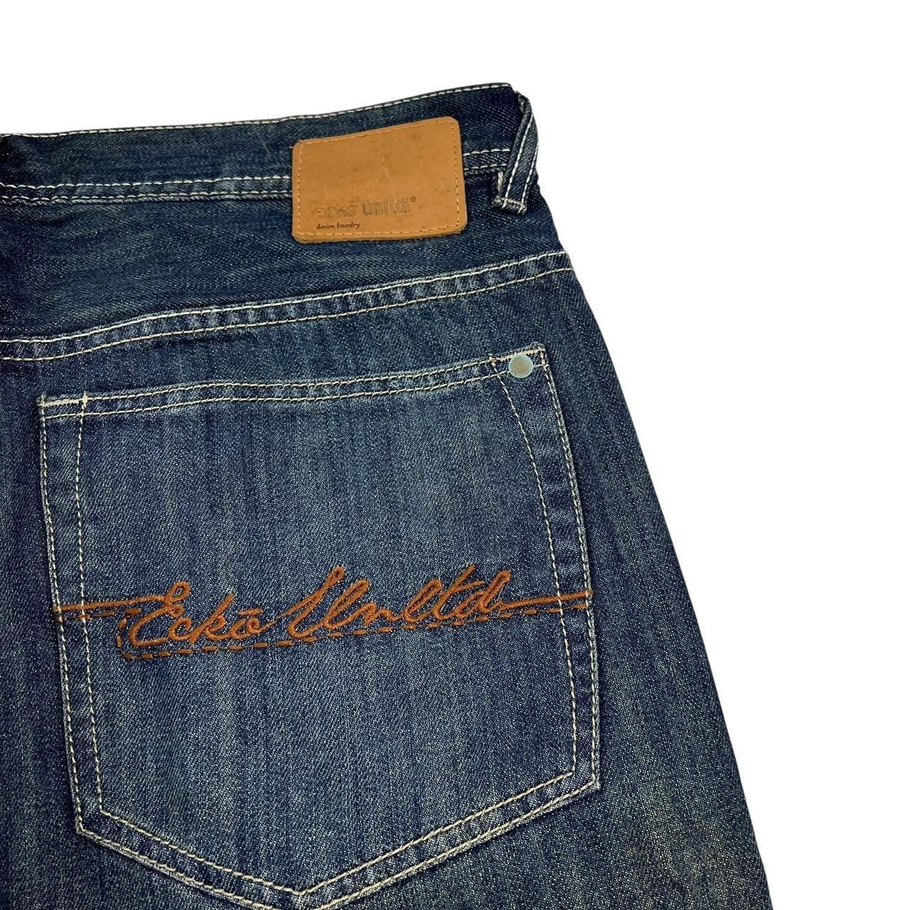 Ecko Unltd. Vintage Ecko Unltd Baggy Embroidered Jeans - Waist: 38” Size US 38 / EU 54 - 3 Thumbnail