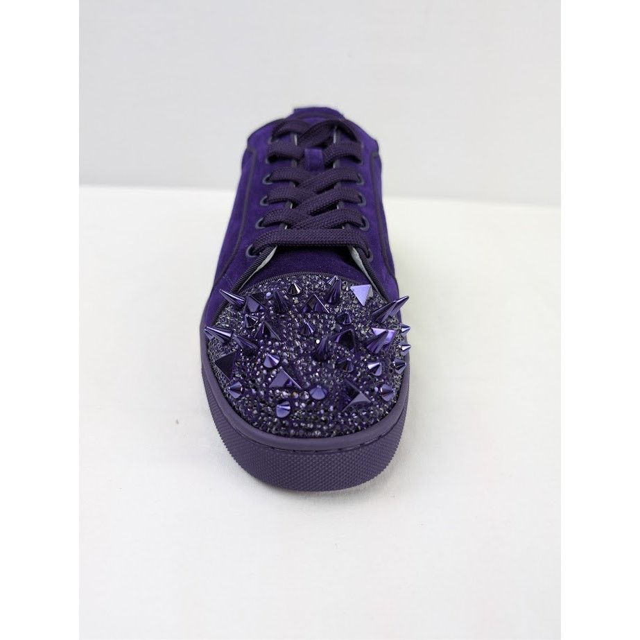 Christian Louboutin o1rshd1 Junior Pik Strass Sneakers in Blue Size US 8 / EU 41 - 16 Thumbnail