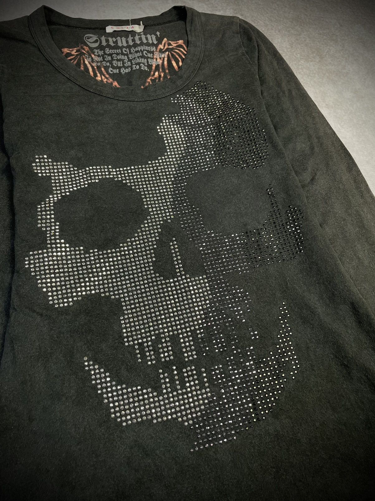 Hysteric Glamour 2000s Colza Skull & Angel Wings Long Sleeve Tshirt Size S / US 4 / IT 40 - 2 Thumbnail