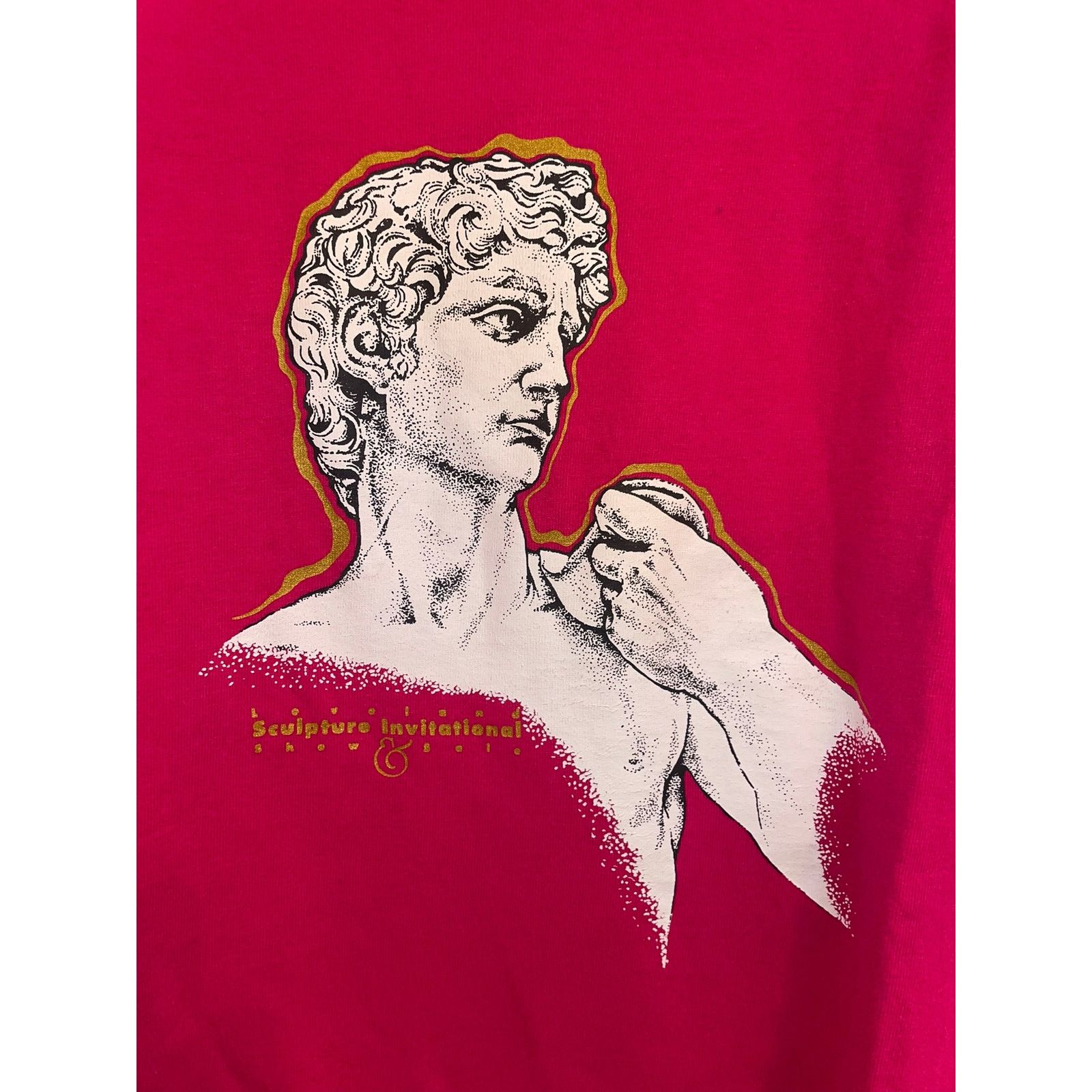 Fruit Of The Loom Vintage Michelangelo Art Shirt Loveland Show Tee 90s VTG XL Size US XL / EU 56 / 4 - 2 Thumbnail