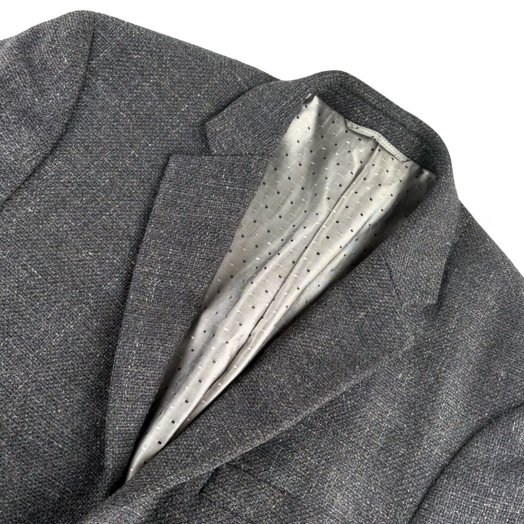 Vintage Ibiza Blazer Jacket Gray Wool Tweed 40R Men’s Two-Button Double-Vented Vintage? No Size 40R - 2 Thumbnail