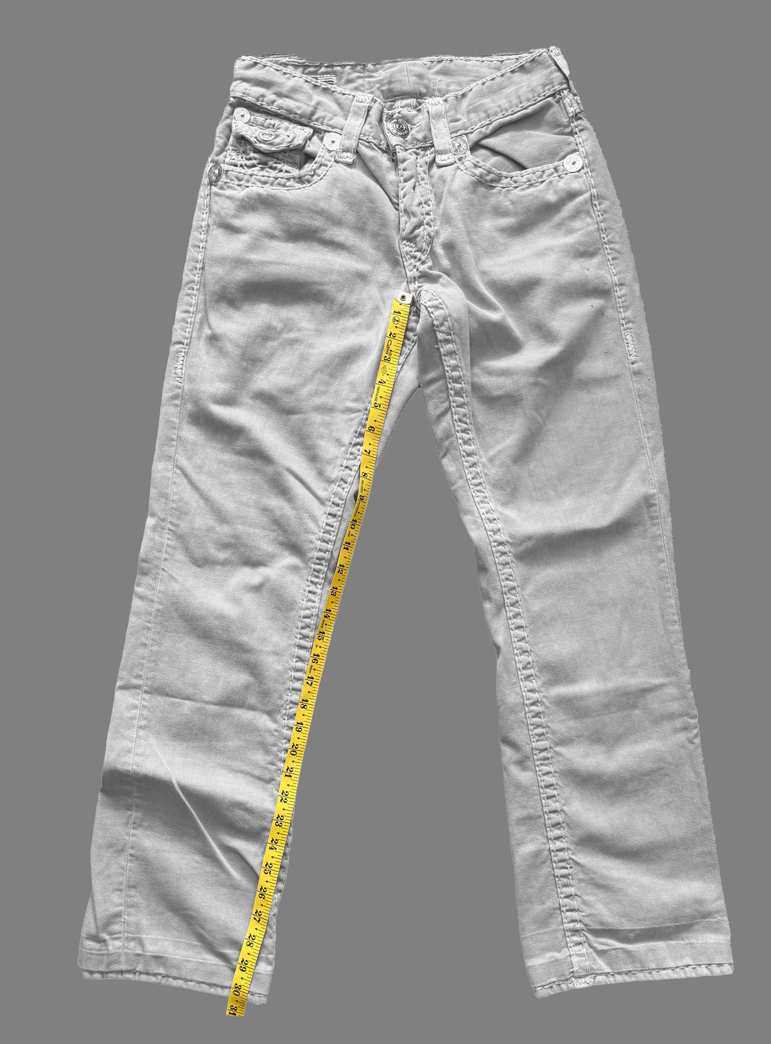 True Religion TRUE RELIGION RICKY SUPER T LIGHT GREY Size US 28 / EU 44 - 5 Thumbnail
