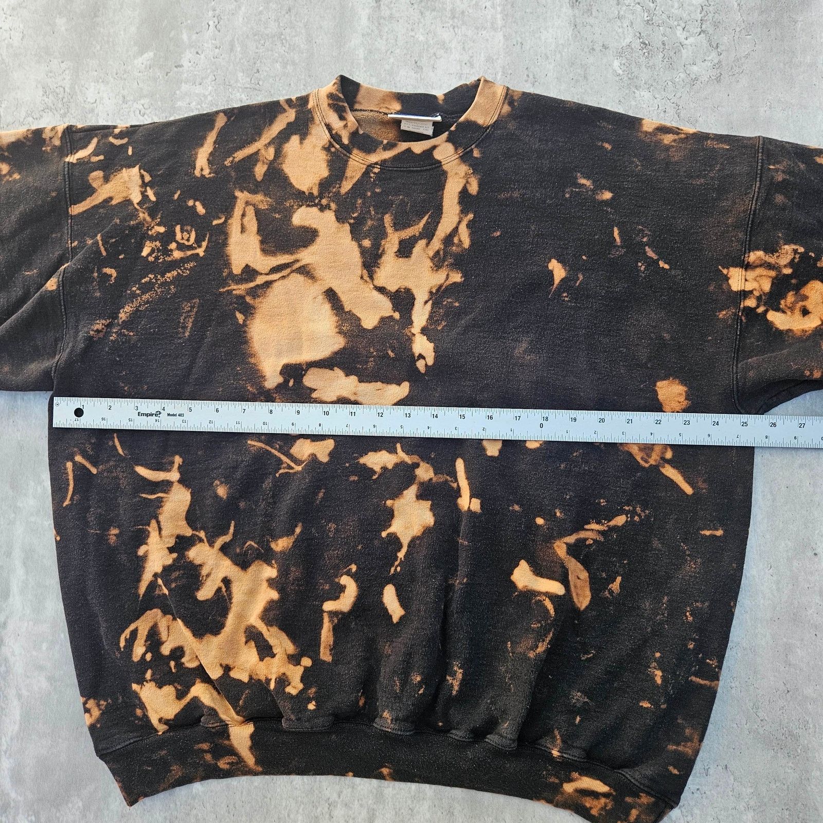 Hanes Vintage Pull over Crew Neck Bleach Pattern Y2K Size XL Size US XL / EU 56 / 4 - 5 Thumbnail