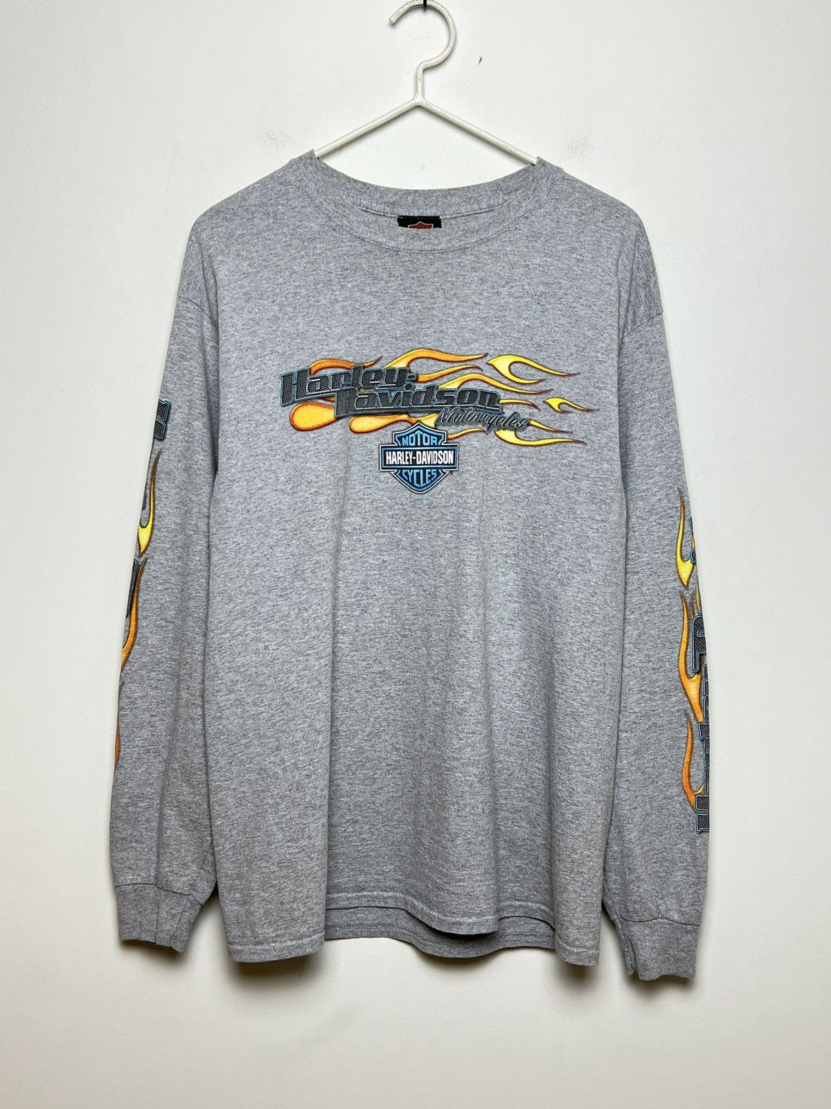 Harley Davidson harley davidson y2k lazy boys flames longsleeve vintage Size US M / EU 48-50 / 2 - 3 Thumbnail