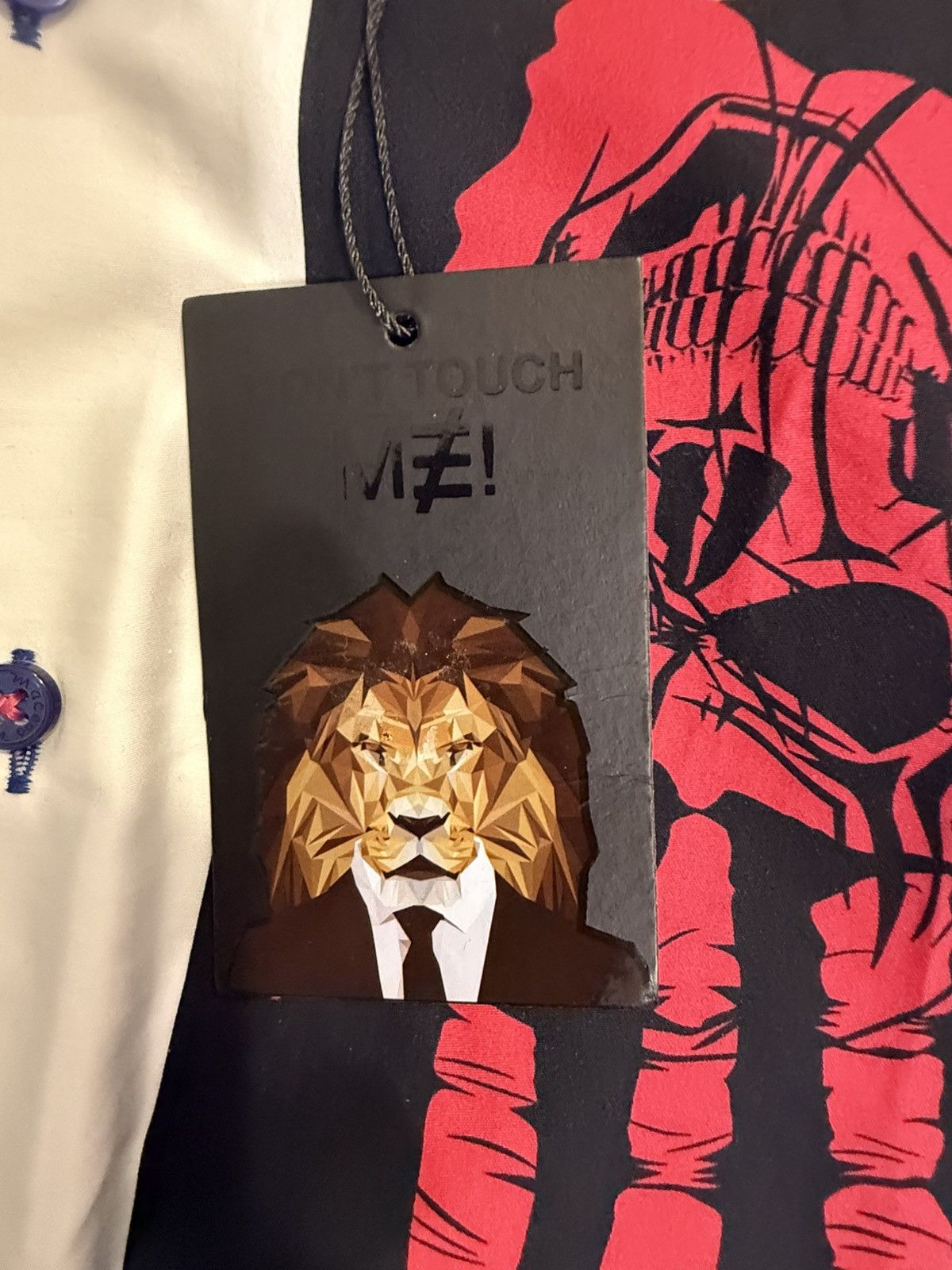 Maceoo Maceoo Fibonacci Hand Skull button down shirt size XL Size US XL / EU 56 / 4 - 3 Thumbnail