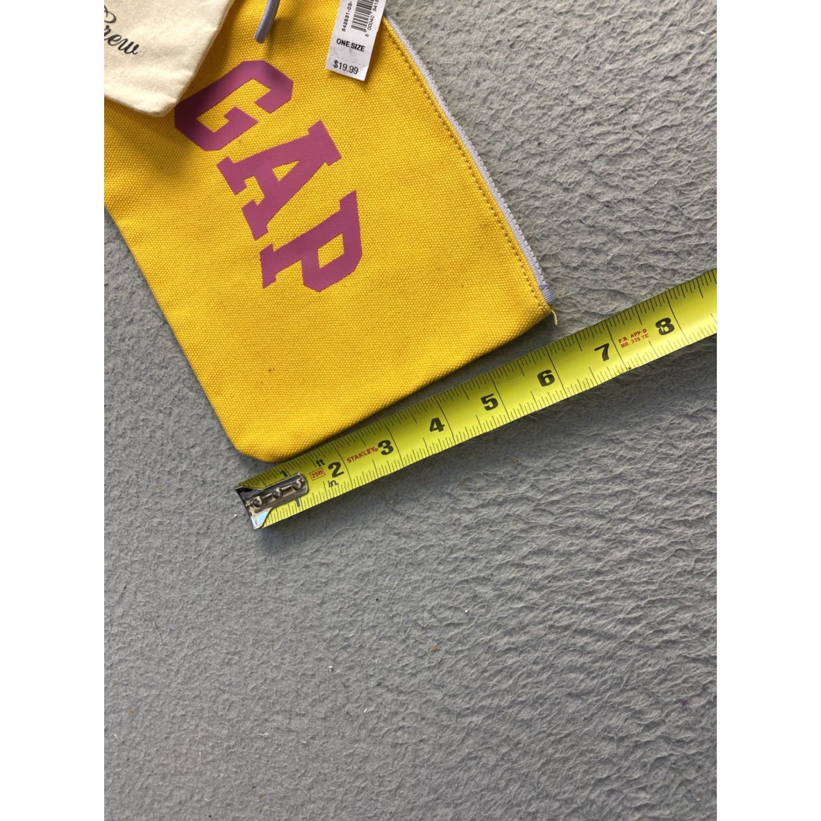 Gap VINTAGE GAP Women's Clutch Bag Small Yellow Knit Pouch Casual Travel 2010s Size ONE SIZE - 6 Thumbnail