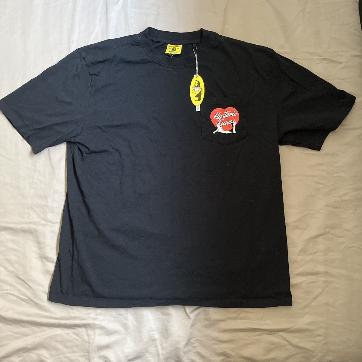 Hysteric Glamour hysteric glamour x guess black tee Size US M / EU 48-50 / 2 - 2 Thumbnail