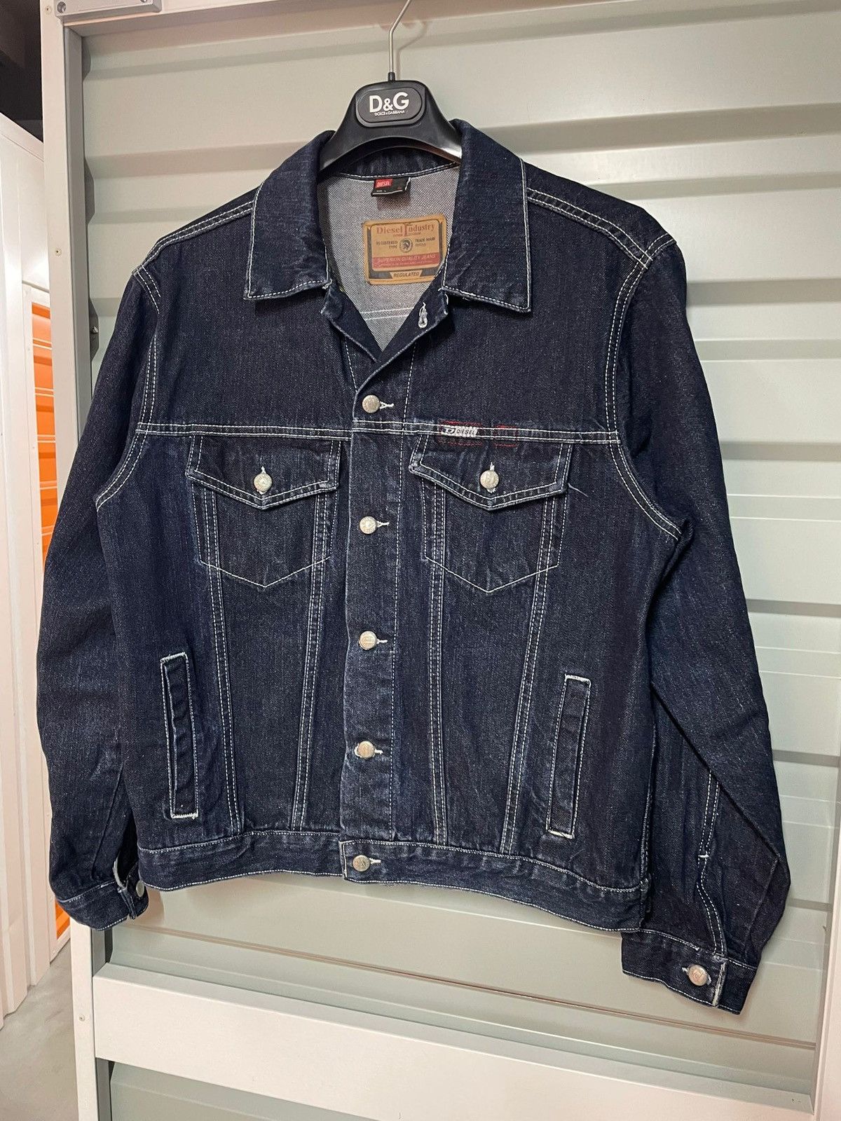 Diesel 90’s Vintage DIESEL Denim Jacket Size US L / EU 52-54 / 3 - 4 Thumbnail