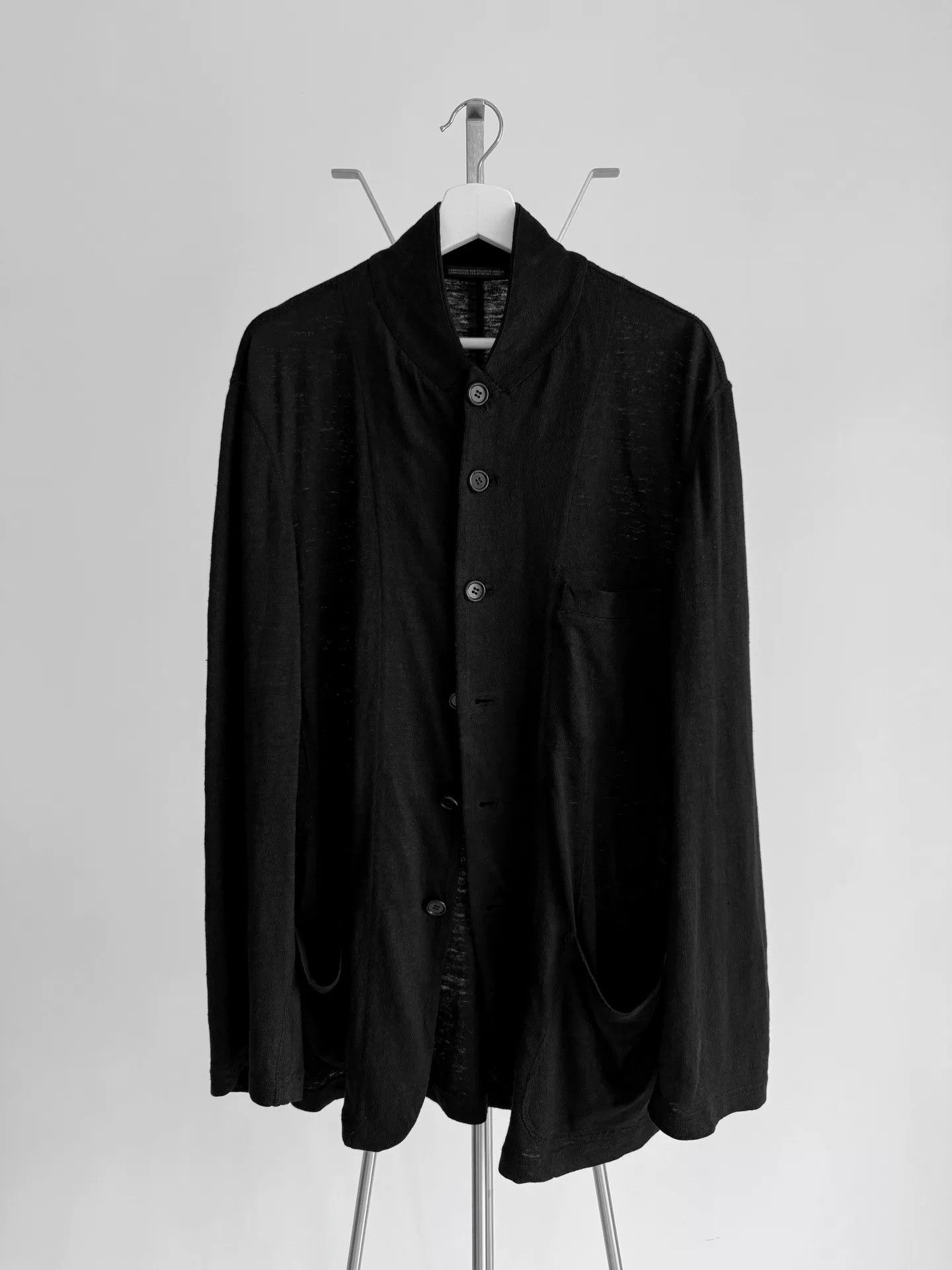 Yohji Yamamoto Black Linen Suit Jacket