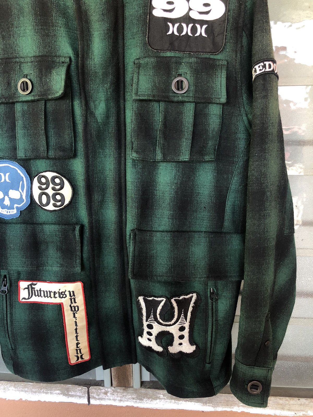 Hurley × If Six Was Nine × Japanese Brand Vintage Hurley 1999 Costa Mesa Wool Hoodie Jacket Size US M / EU 48-50 / 2 - 4 Thumbnail