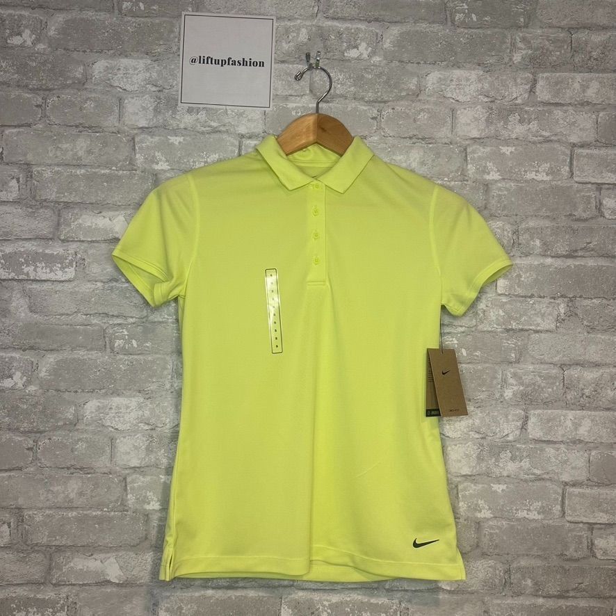 Nike Nike Women's Dri-Fit Victory Golf Polo NWT Size Small (Lemon Size S / US 4 / IT 40 - 1 Thumbnail