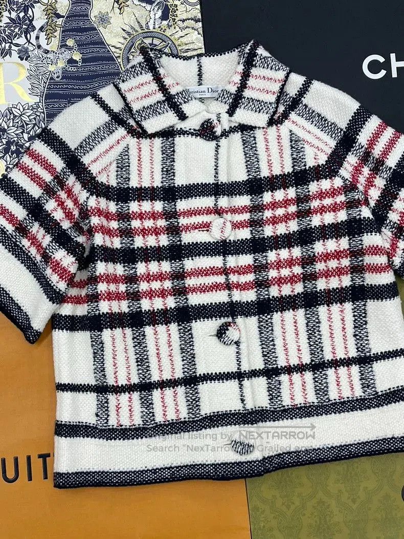 Dior Dior Check Logo Short Sleeve Jacket. Size US M / EU 48-50 / 2 - 3 Thumbnail