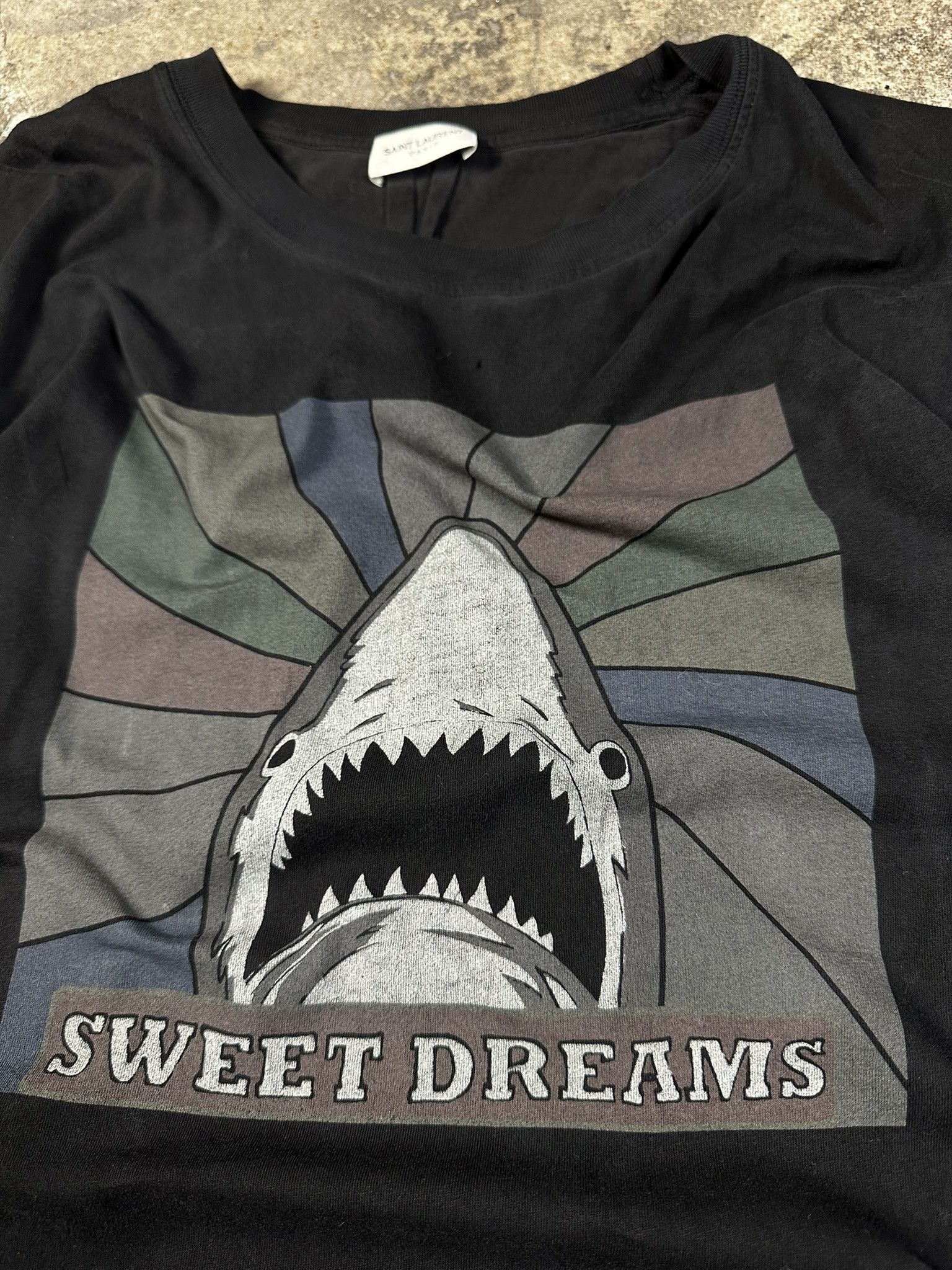 Hedi Slimane × Saint Laurent Paris Saint Laurent Paris Sweet Dreams Shark T-shirt Hedi Slimane Size US L / EU 52-54 / 3 - 4 Thumbnail