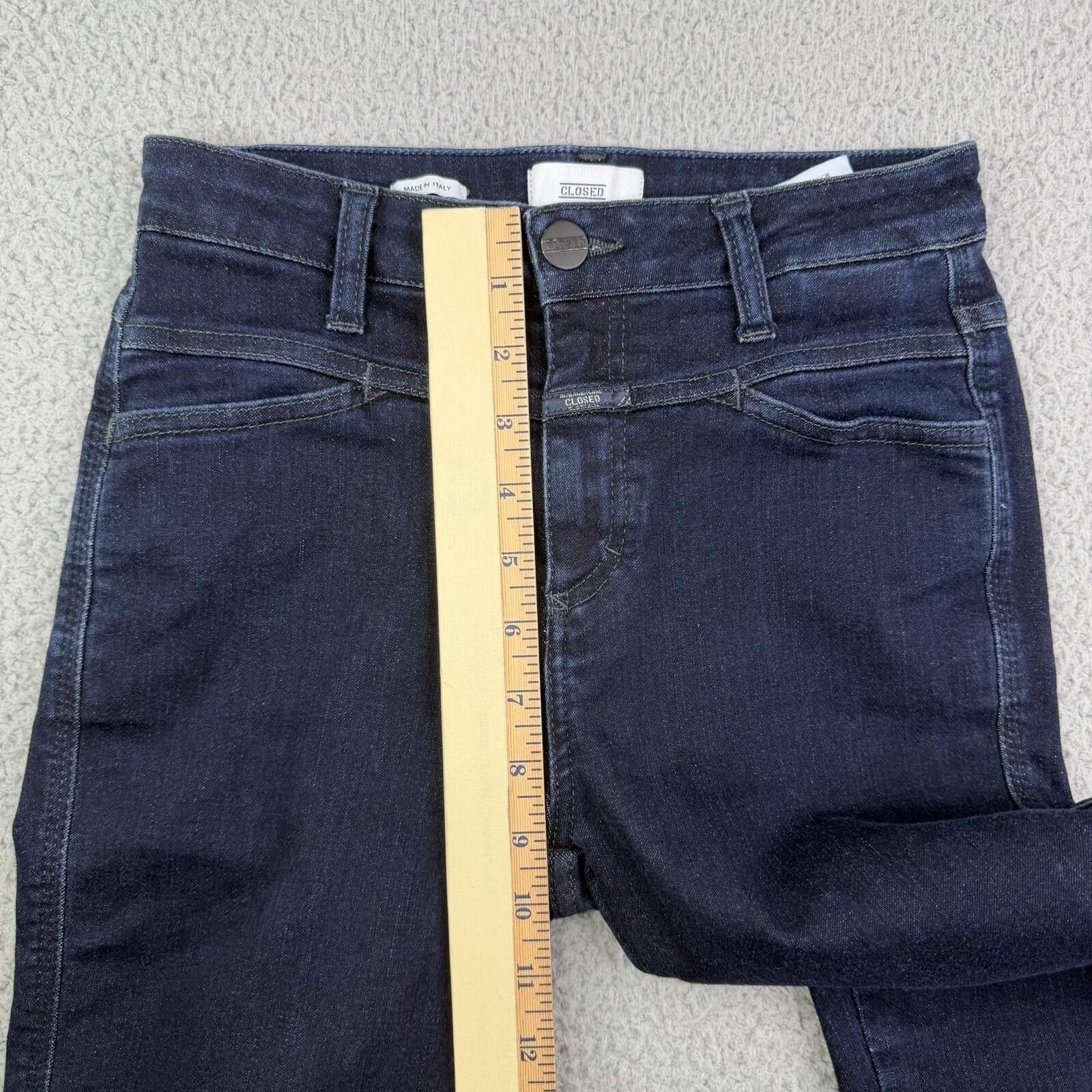CLOSED CLOSED Skinny Pusher Italy Blue Denim Jeans Women's 25x26.5 Size 25" / US 0 / IT 36 - 7 Thumbnail