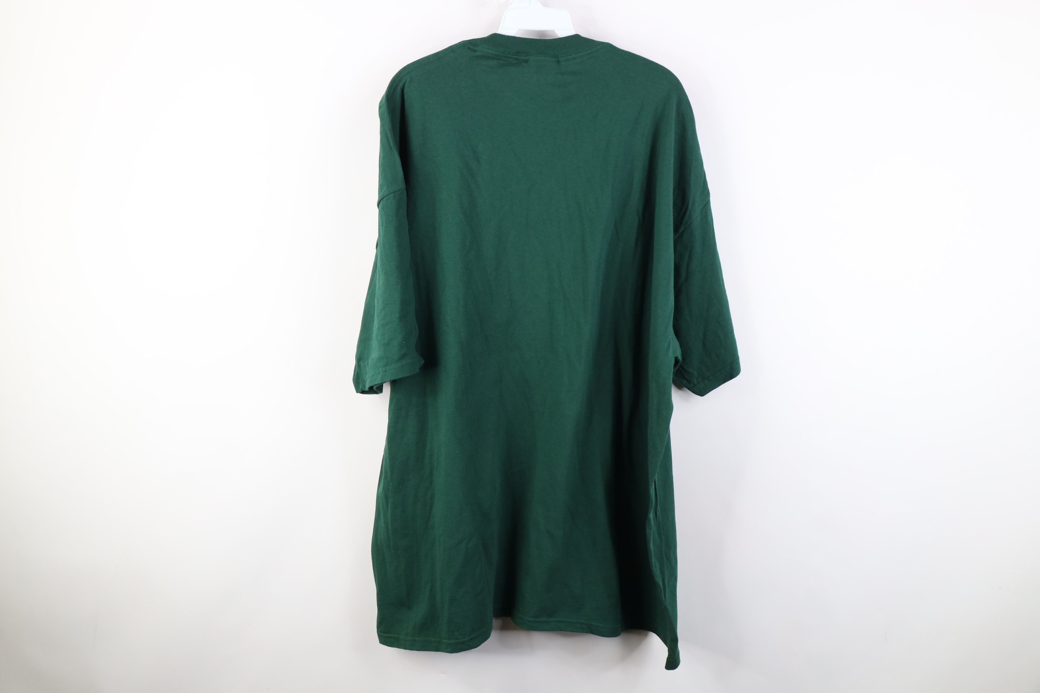 Vintage Vintage 90s Y2K Streetwear Cotton T-Shirt Hunter Green Size US XXL / EU 58 / 5 - 9 Thumbnail