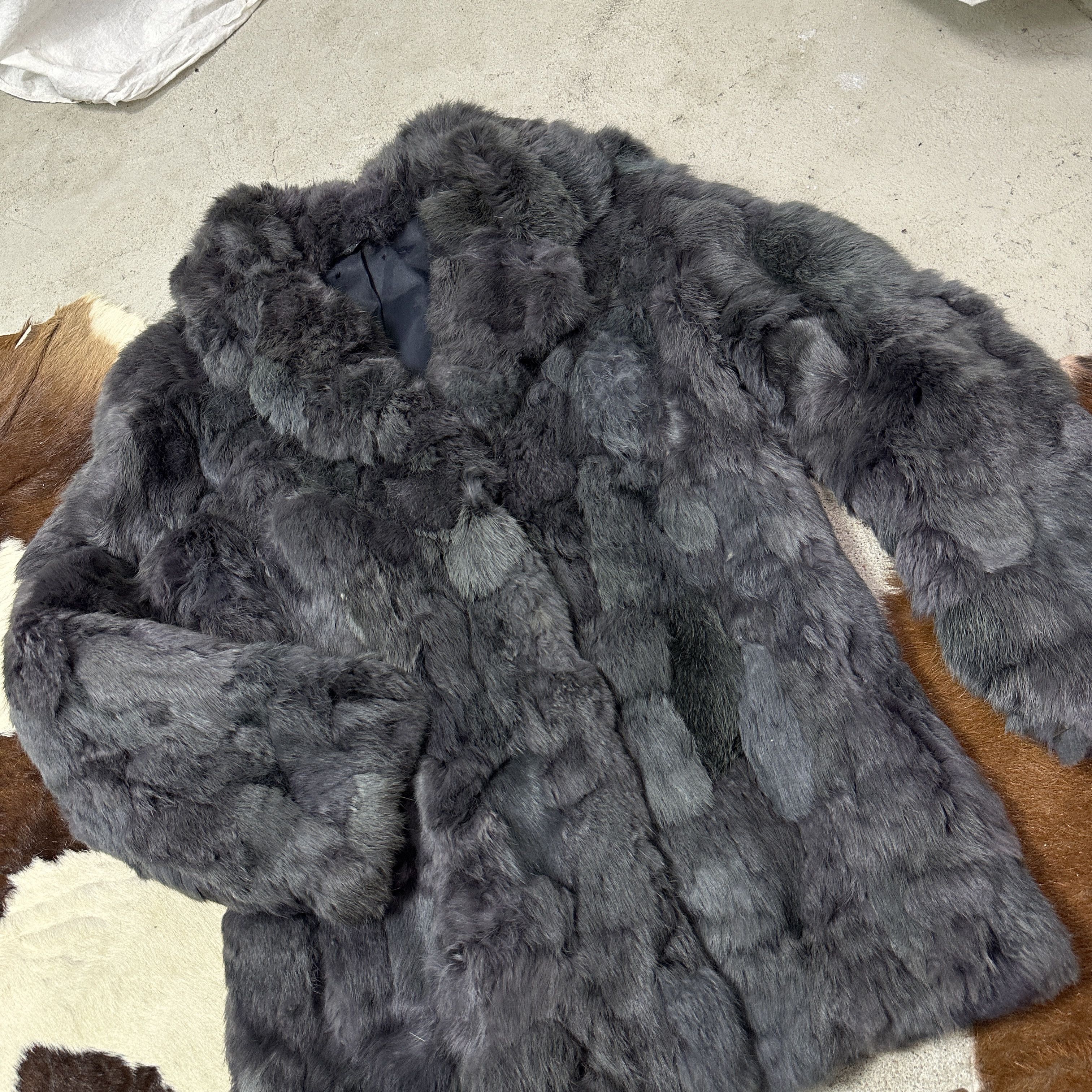 Vintage Vintage Old Money Classy Silver Grey Real Rabbit Fur 90s Size L / US 10 / IT 46 - 8 Thumbnail