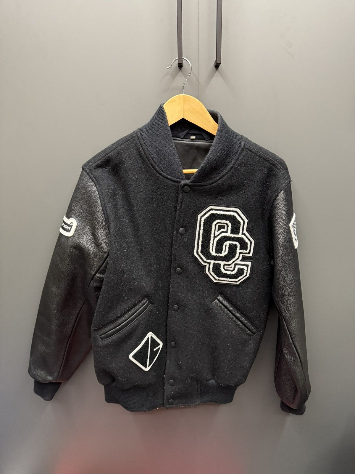 Opening Ceremony Opening Ceremony Leather Wool Varsity Jacket Black Size US S / EU 44-46 / 1 - 1 Thumbnail