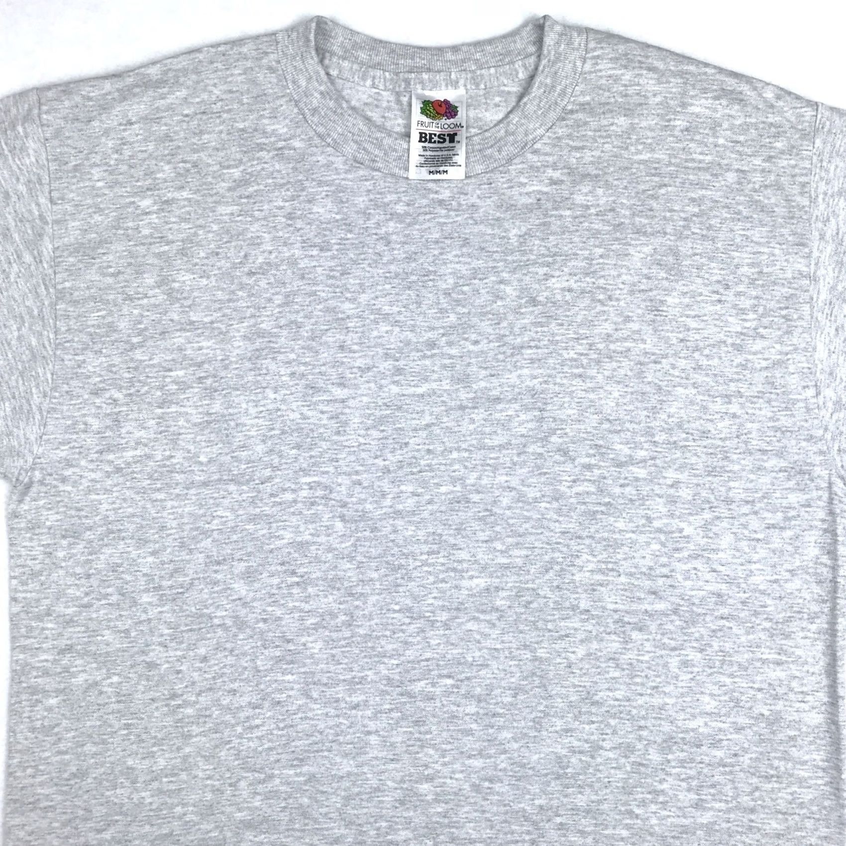 Fruit Of The Loom VINTAGE Fruit of the Loom Gray T-Shirt MEDIUM Men Short Sleeve Crew Neck 90s 80s Cotton Blend Classic Solid Size US M / EU 48-50 / 2 - 4 Thumbnail