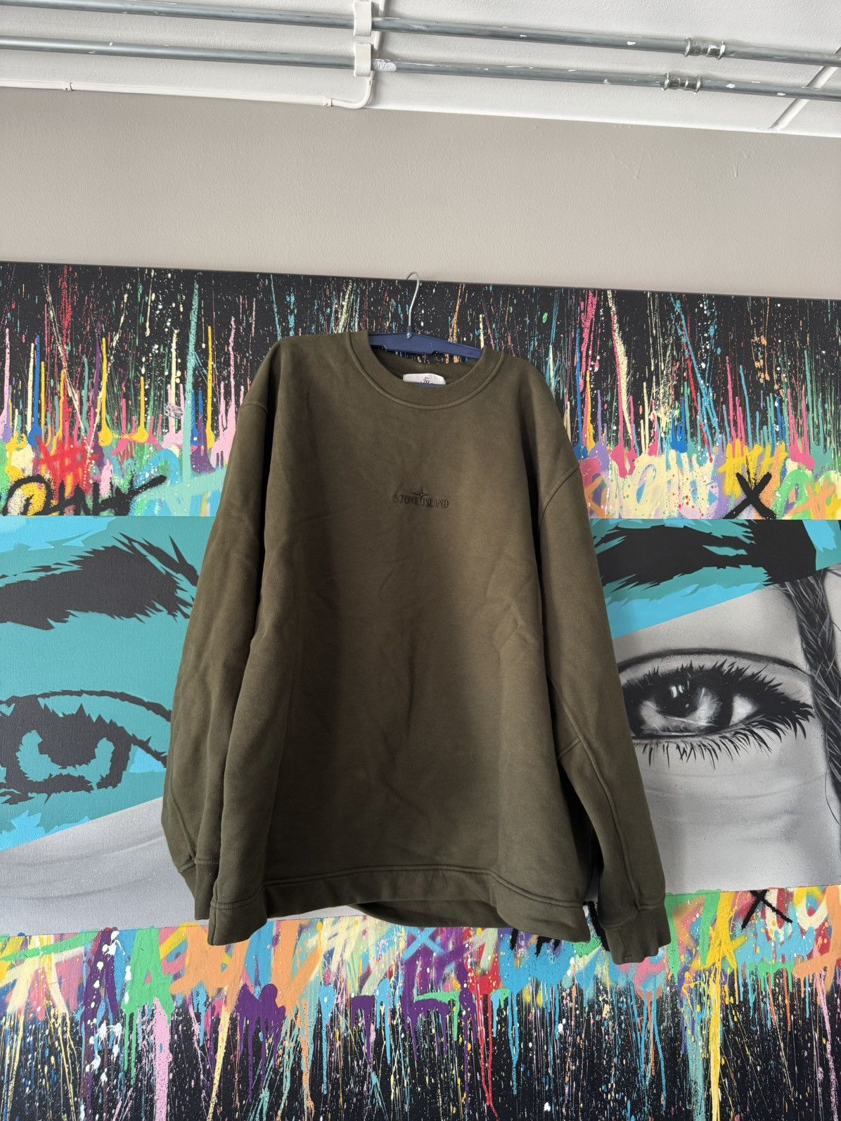 Stone Island Stone Island Embroided Logo Crewneck Size US XL / EU 56 / 4 - 1 Thumbnail
