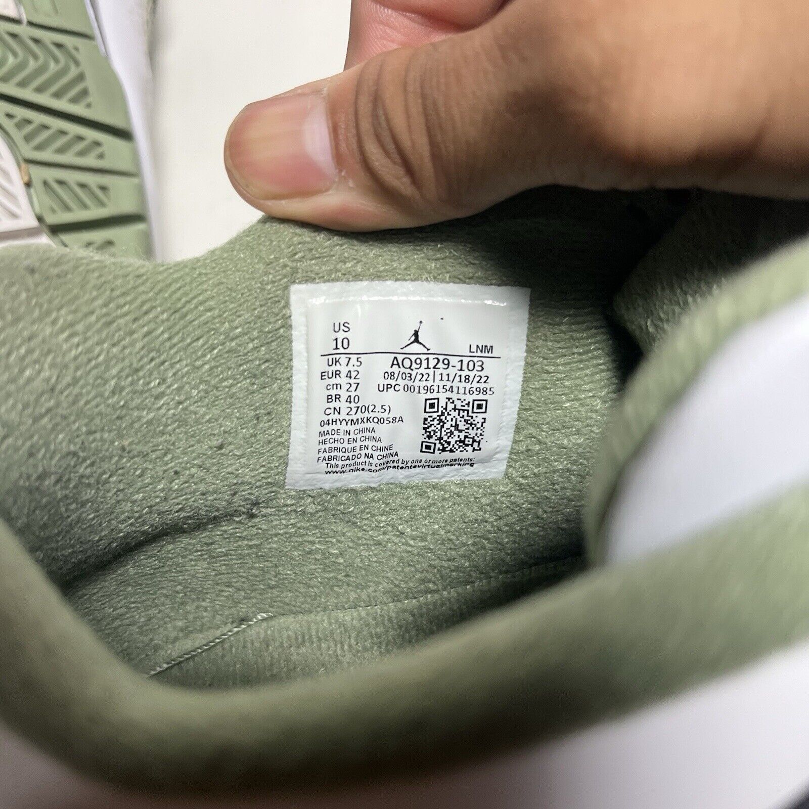 Jordan Brand Size 10 W / 8.5 M- Air Jordan 4 Retro Seafoam Size US 10 / IT 40 - 8 Thumbnail