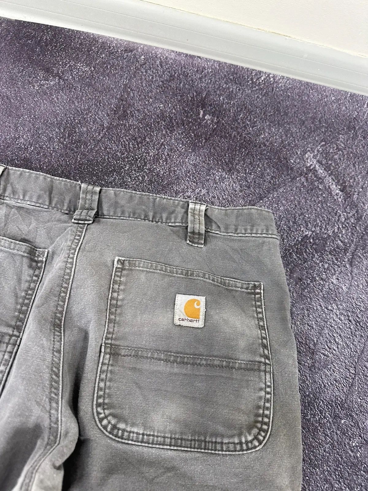 Carhartt × Vintage Vintage Carhartt Faded Grey American Hype Baggy Pants Size US 34 / EU 50 - 6 Thumbnail