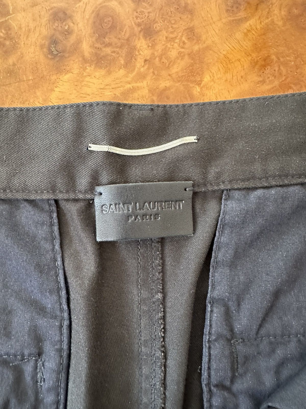 Saint Laurent Paris Black stud distressed shorts Size US 30 / EU 46 - 5 Thumbnail
