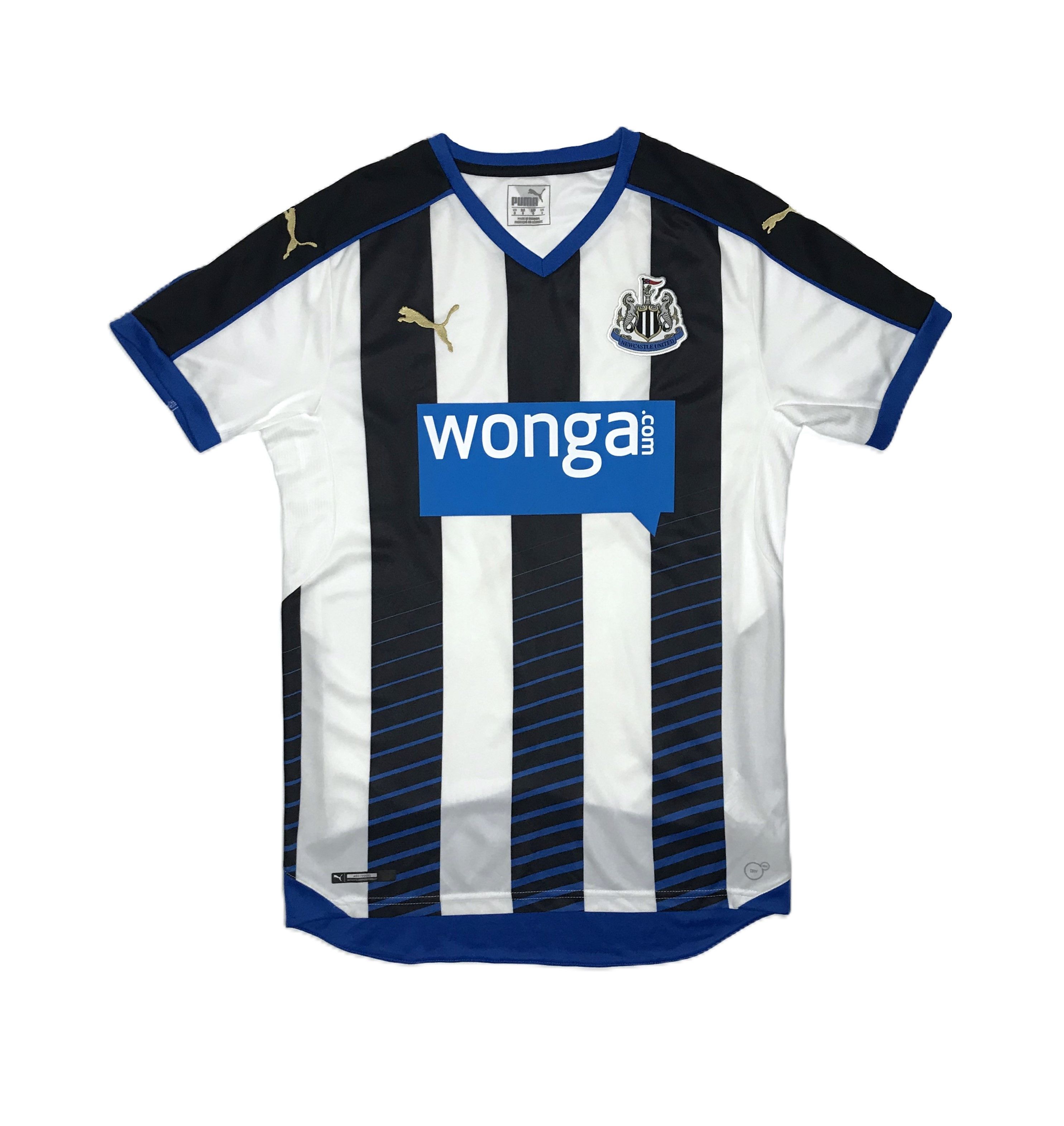 Puma Newcastle United 2015-2016 Home Football Shirt Soccer Jersey Size US S / EU 44-46 / 1 - 1 Thumbnail