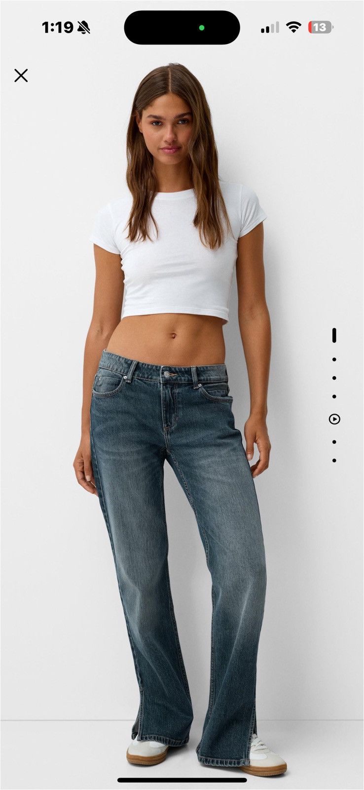 Bershka Bershka flared split hem jeans Size 24" / US 00 / IT 34 - 1 Thumbnail