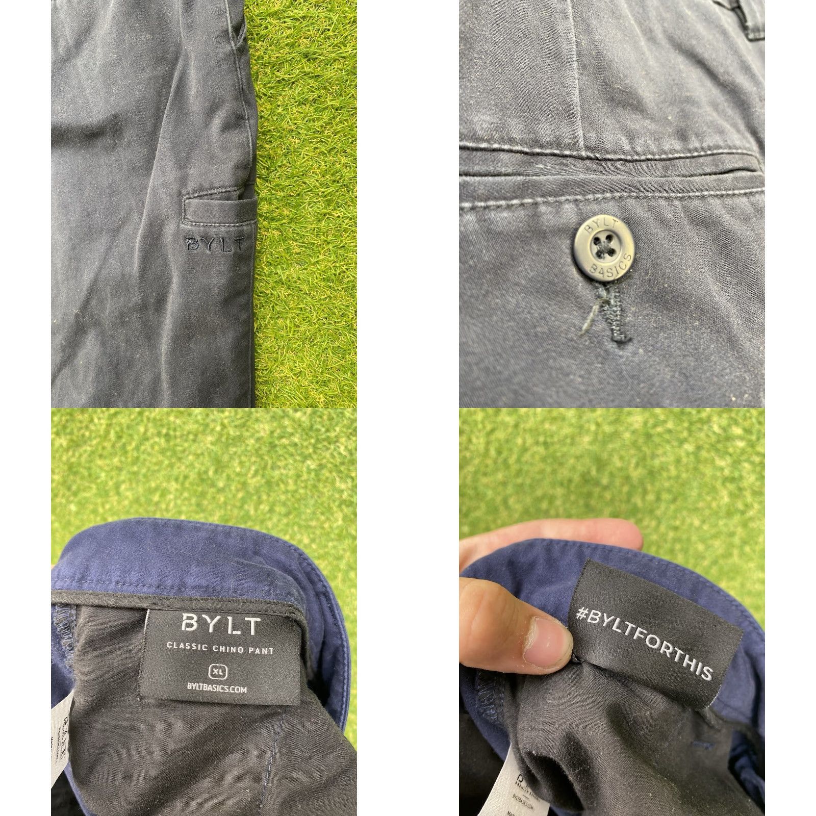 Vintage BYLT Pants Mens XL Classic Chino Blue Comfortable Stretch Slacks Size US 36 / EU 52 - 8 Thumbnail