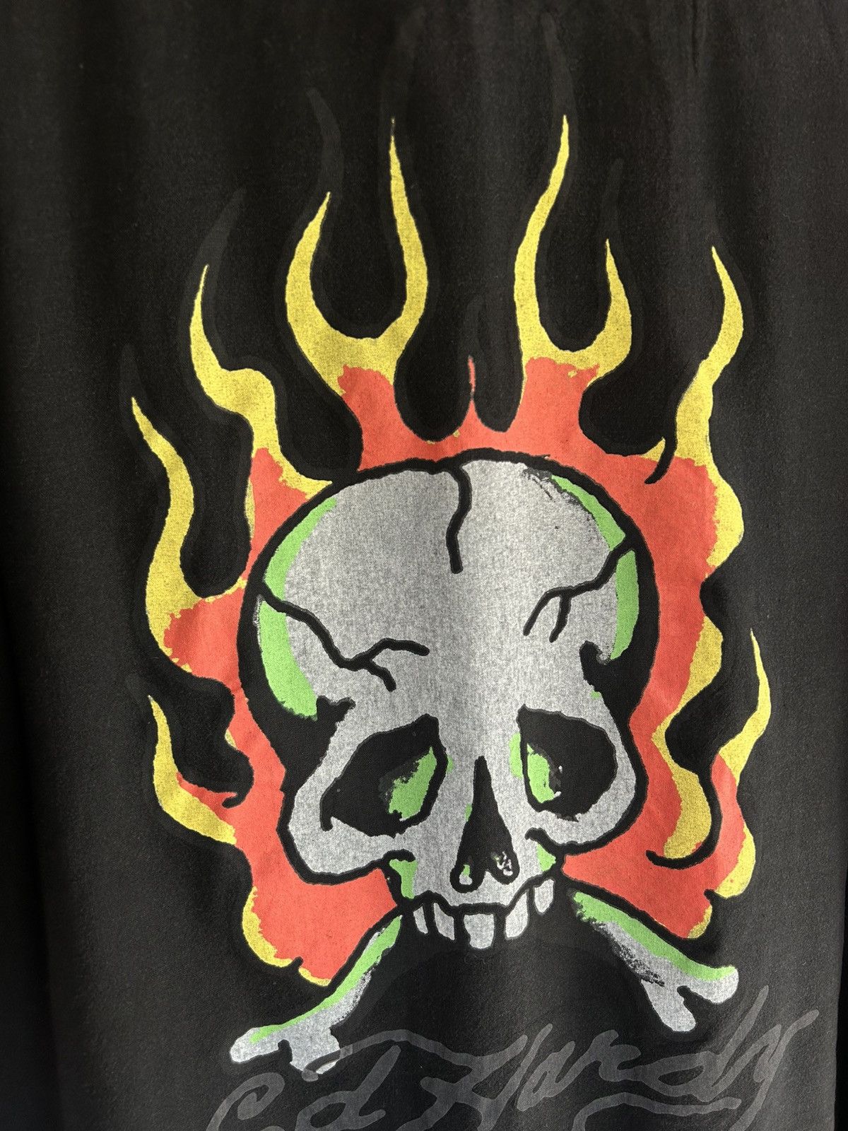 Ed Hardy Ed Hardy Christian Audigier Skull-flames Button Up Shirt Size US L / EU 52-54 / 3 - 8 Thumbnail