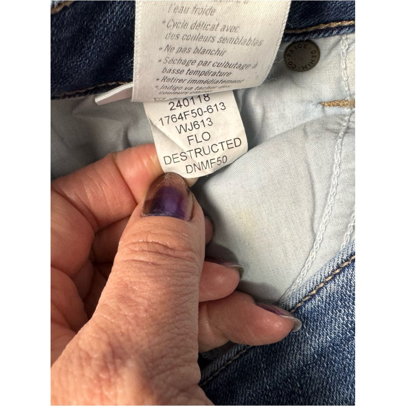 Paige Paige Verdugo Ankle Jeans In Flo Destructed Size 25 Size 25" / US 0 / IT 36 - 7 Thumbnail