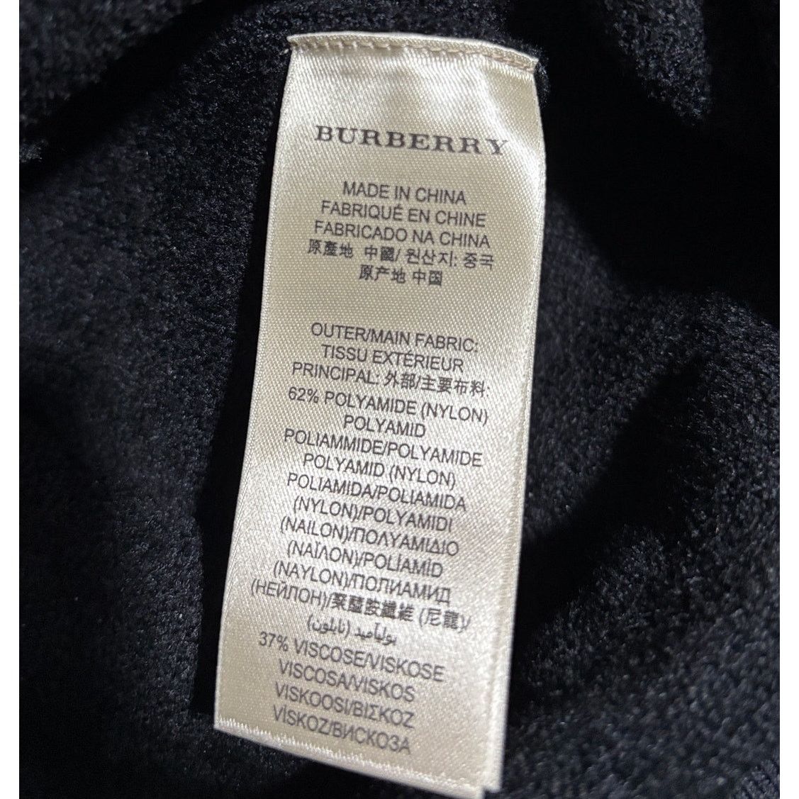 Burberry BURBERRY London Women's Black Bodycon Sweater Skirt | XL Size 38" / US 16 / IT 52 - 5 Thumbnail