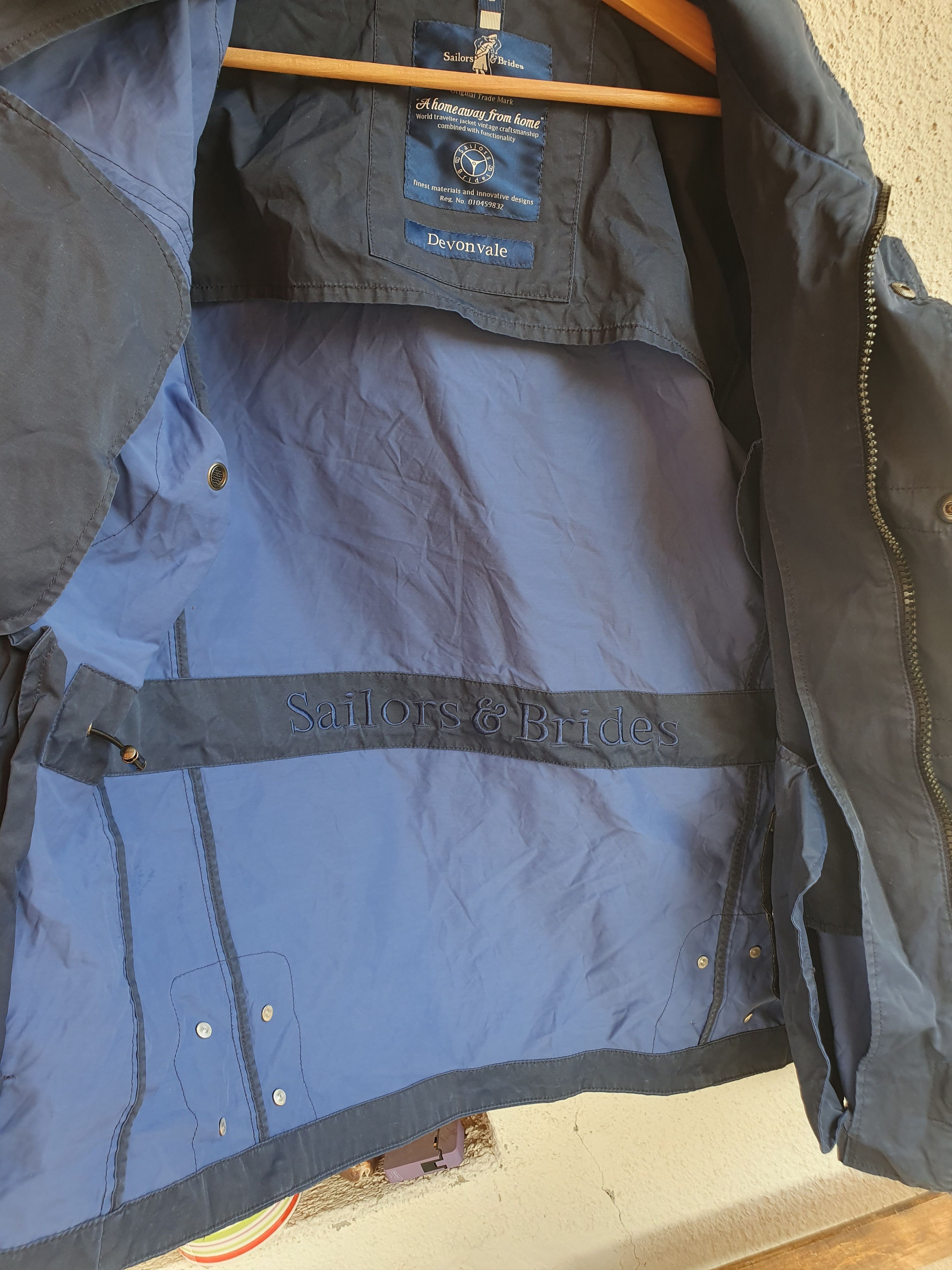 Other Sailors & Brides Devonvale Windbreaker Navy jacket sz L Size US L / EU 52-54 / 3 - 3 Thumbnail