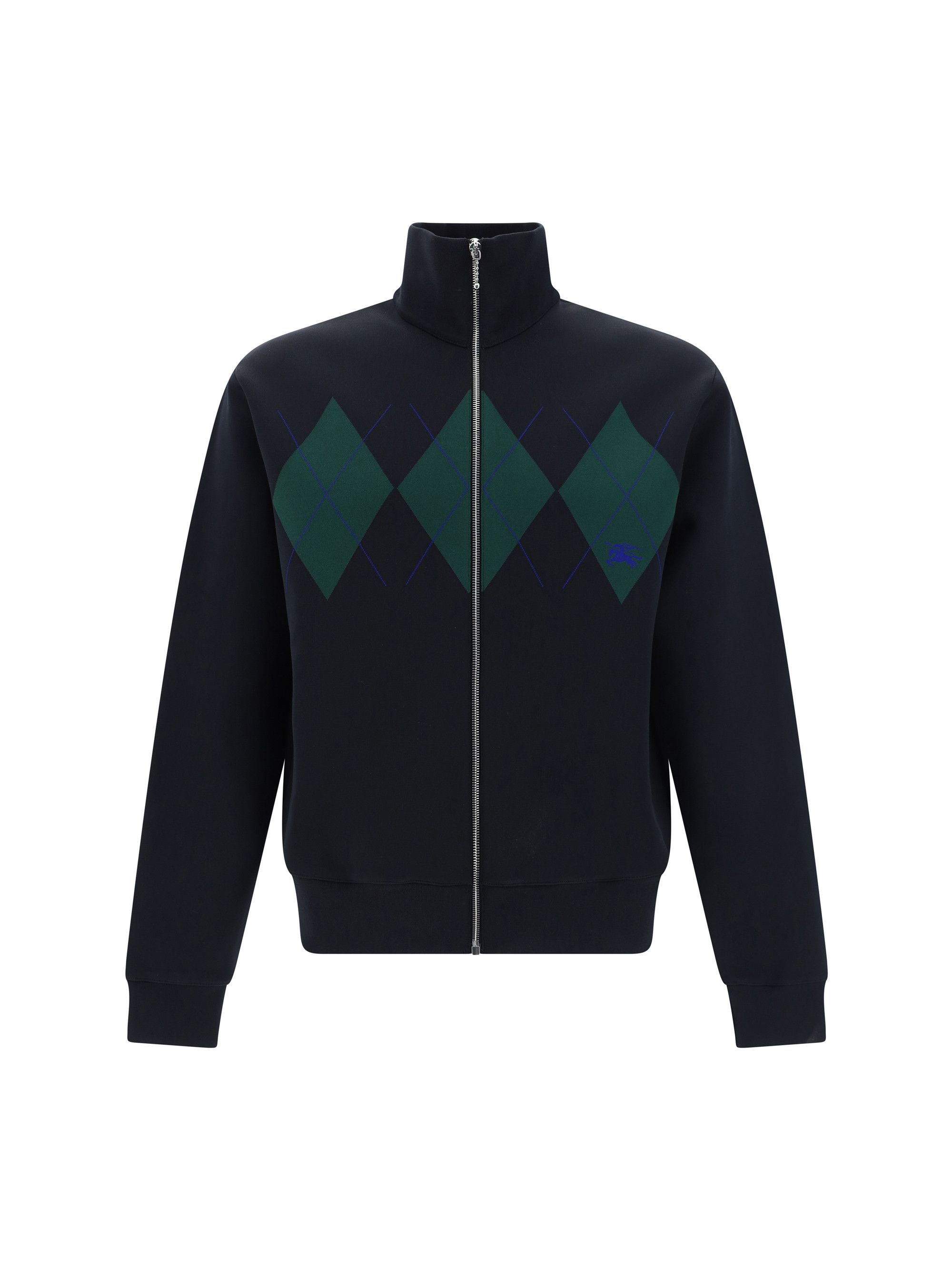 image of Burberry Zipper Sweatshirt in Black, Men's (Size Medium)