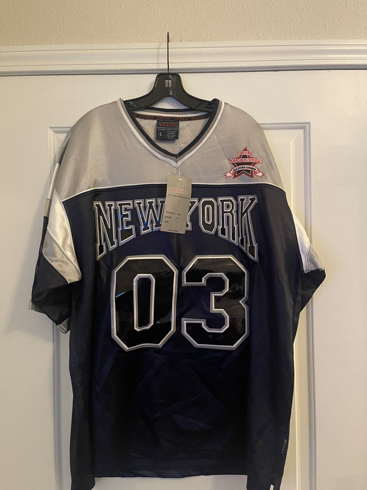 Other VTG Veezo Shirt Men's L New York 03 All Star League Jersey Size US L / EU 52-54 / 3 - 1 Thumbnail