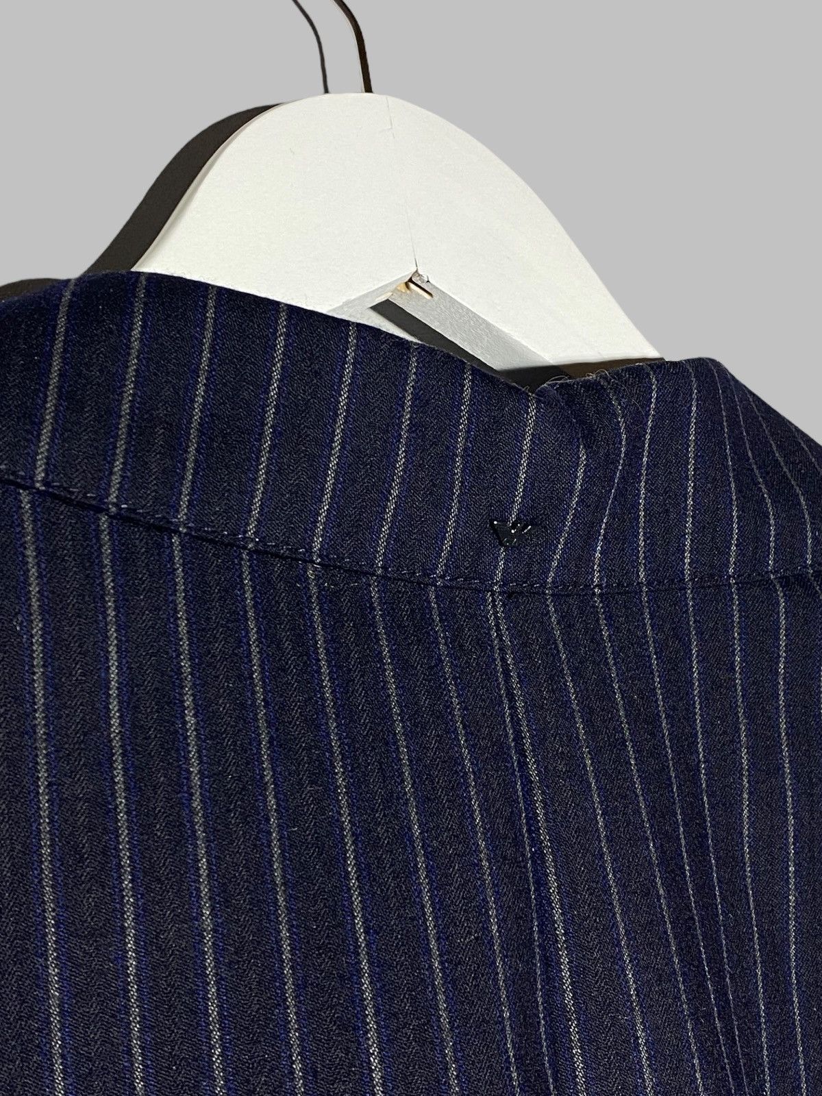 Armani Vintage Armani Jeans Wool Striped Suit Balzer + Pants Womens Size M / US 6-8 / IT 42-44 - 16 Thumbnail