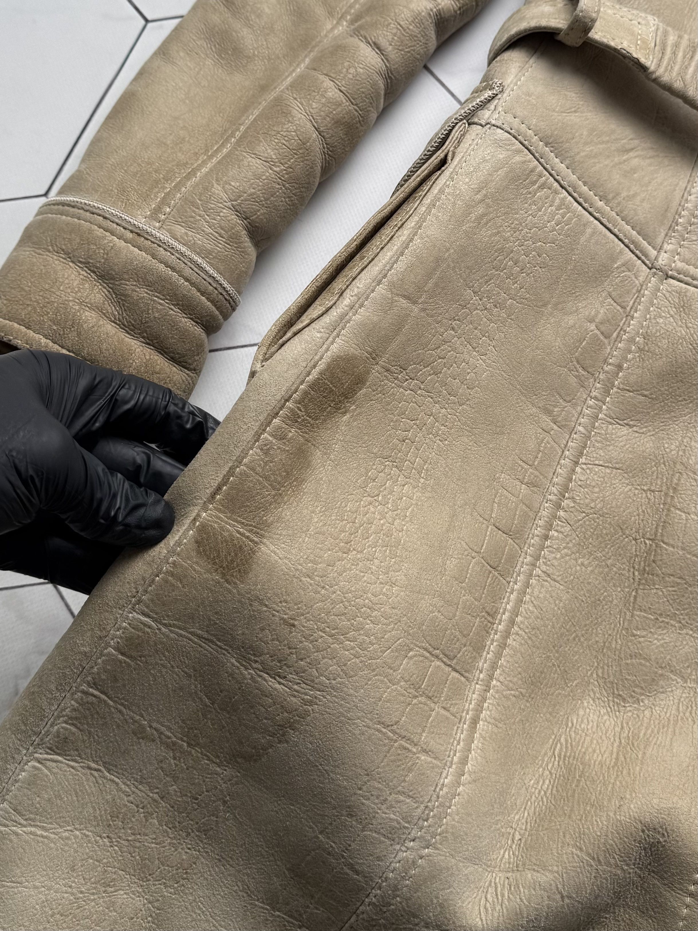 Vintage Vintage Real Shearling Coat With Hood And Belt (B250)D15E2 Size XS / US 0-2 / IT 36-38 - 21 Thumbnail