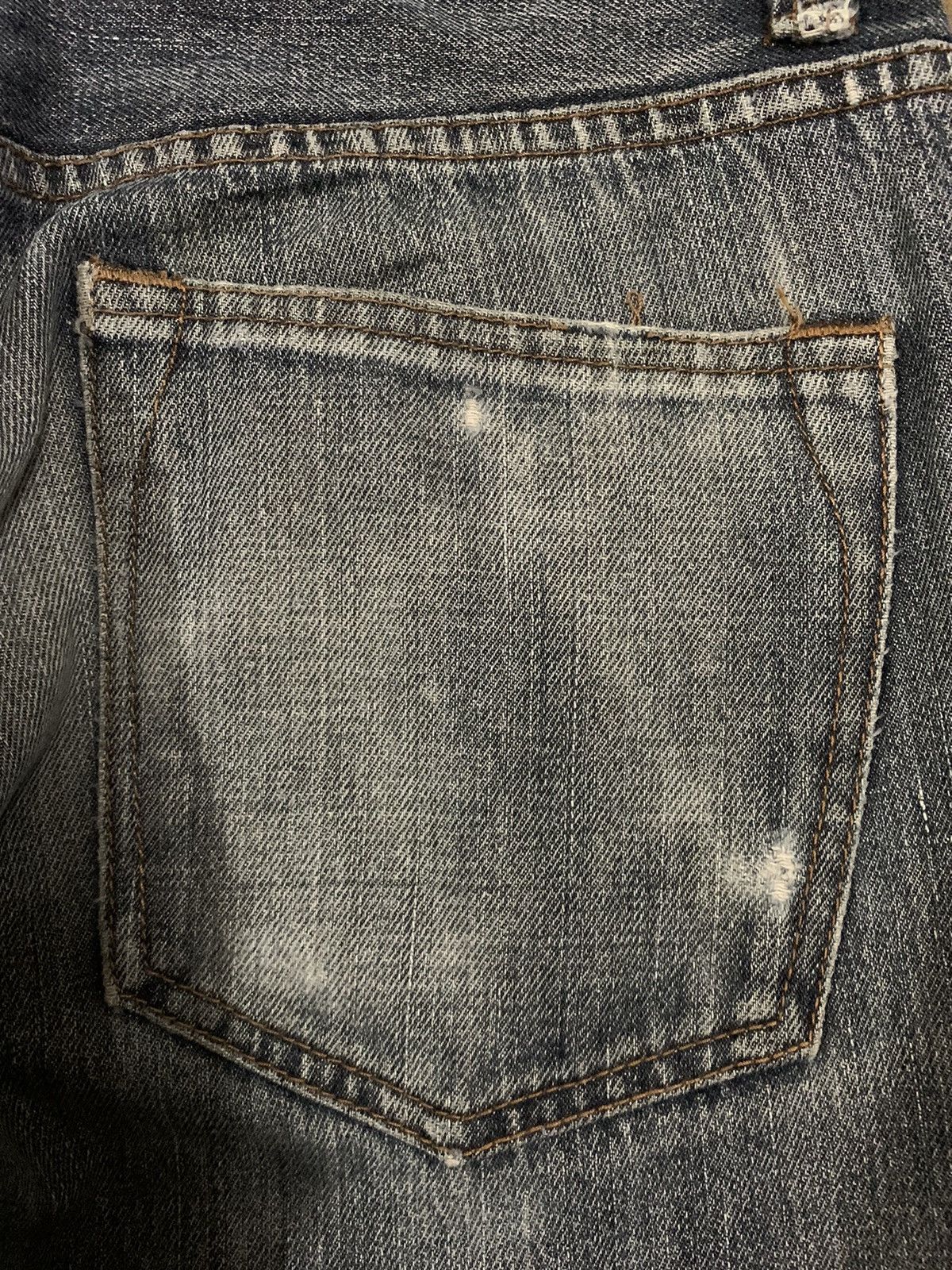 KURO Vintage Kuroto Faded Wash Distressed Grunge Jeans Size US 32 / EU 48 - 13 Thumbnail