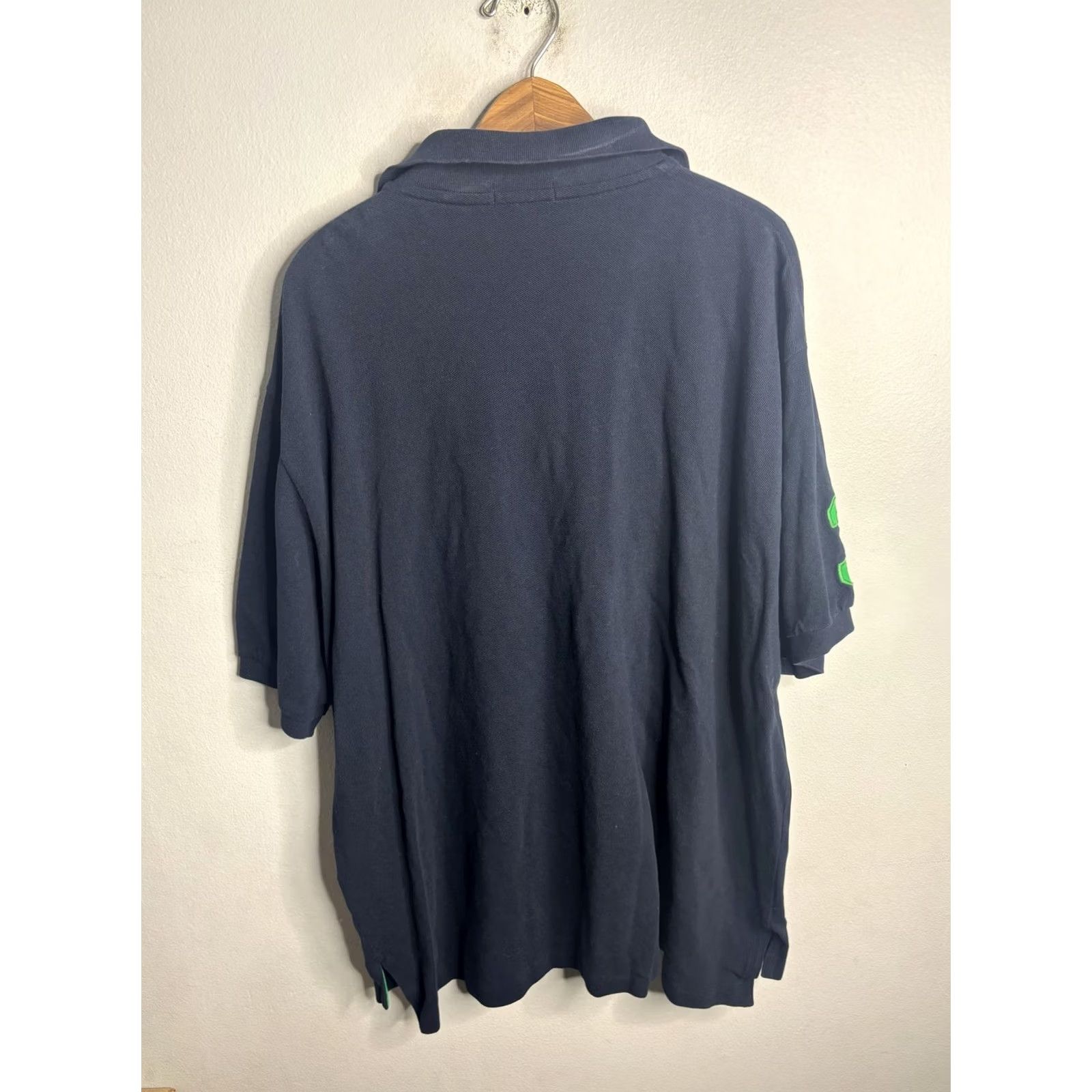 Polo Ralph Lauren Polo Ralph Lauren Big Mens Polo Shirt 2XB Navy Orange Patch Pique Big 3 Size US XXL / EU 58 / 5 - 5 Thumbnail