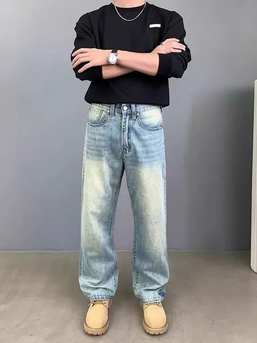 Japanese Brand Hiroko x Kanou Vintage Aged Loose Casual Washed Jeans Size US 30 / EU 46 - 7 Thumbnail