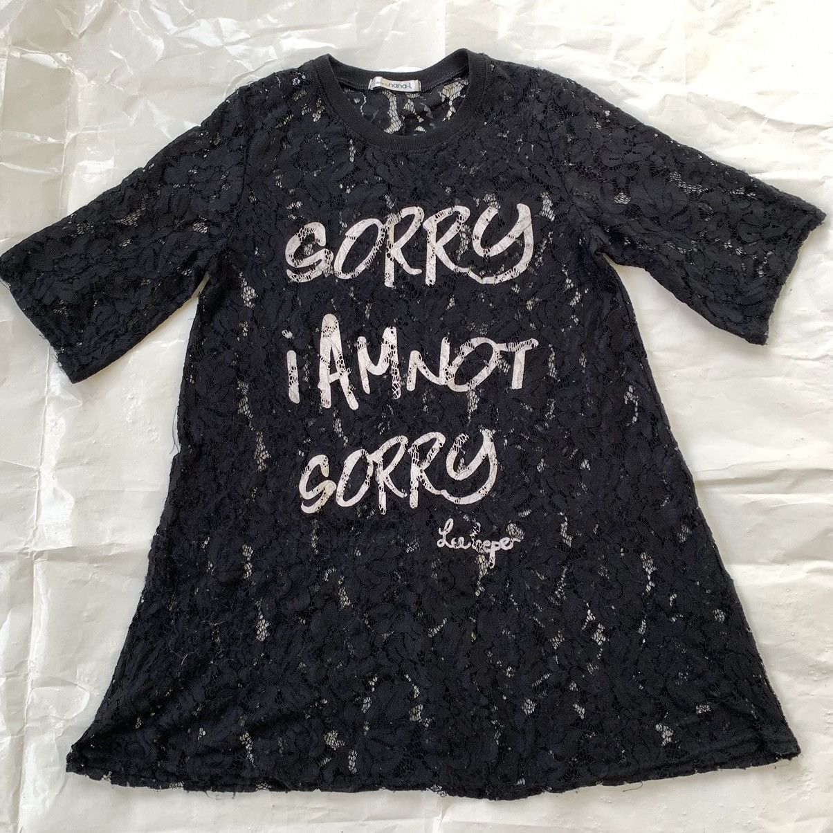 Japanese Brand BLOUSE SORRY I AM NOT SORRY Size L / US 10 / IT 46 - 1 Thumbnail