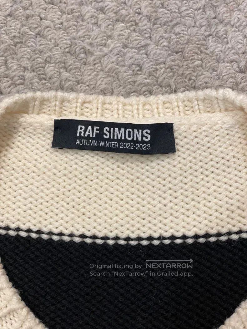 Raf Simons Raf Simons Black and White Striped Sweater. Size US M / EU 48-50 / 2 - 6 Thumbnail