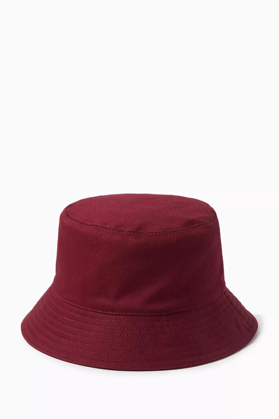 Miu Miu o1mt1gz0925 Size: OS / Logo Bucket Hat / Cap in Burgundy Size ONE SIZE - 3 Thumbnail