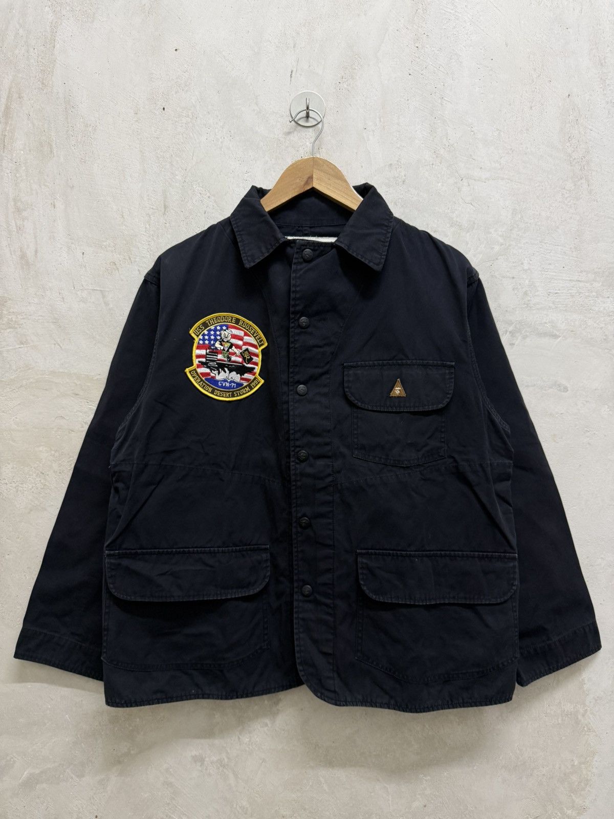 Bape Vintage Bape Military Work Shirt Size US M / EU 48-50 / 2 - 1 Thumbnail