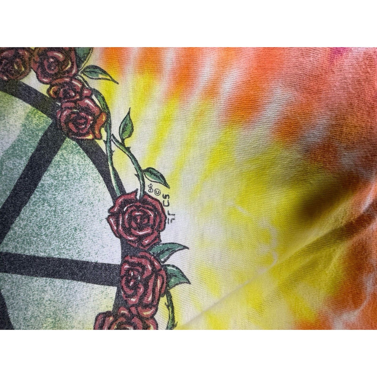 Disney VTG Alice In Wonderland Caterpillar Tie Dye T Shirt Mens M Size US M / EU 48-50 / 2 - 16 Thumbnail
